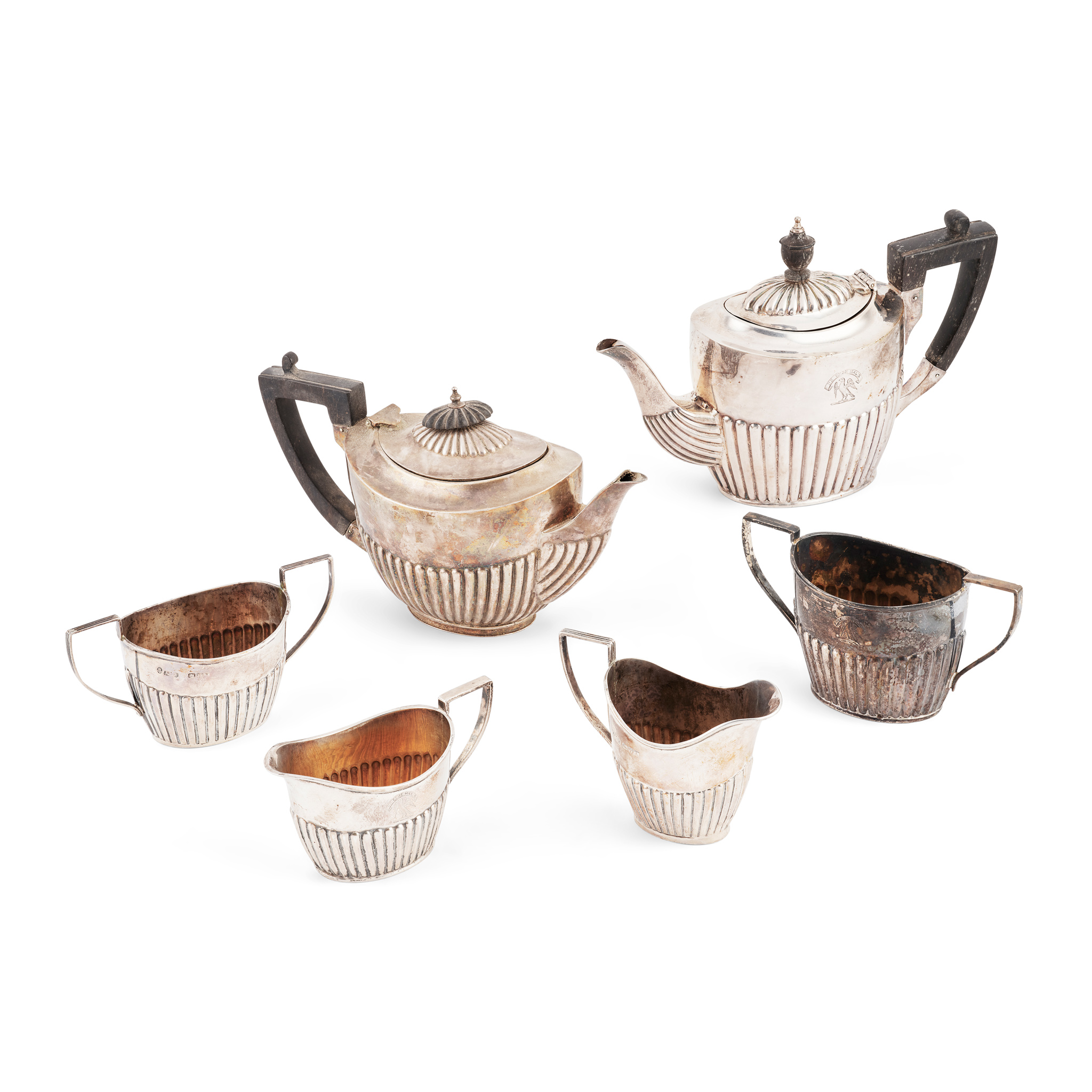 AN EDWARDIAN BACHELOR'S THREE-PIECE TEA-SERVICE