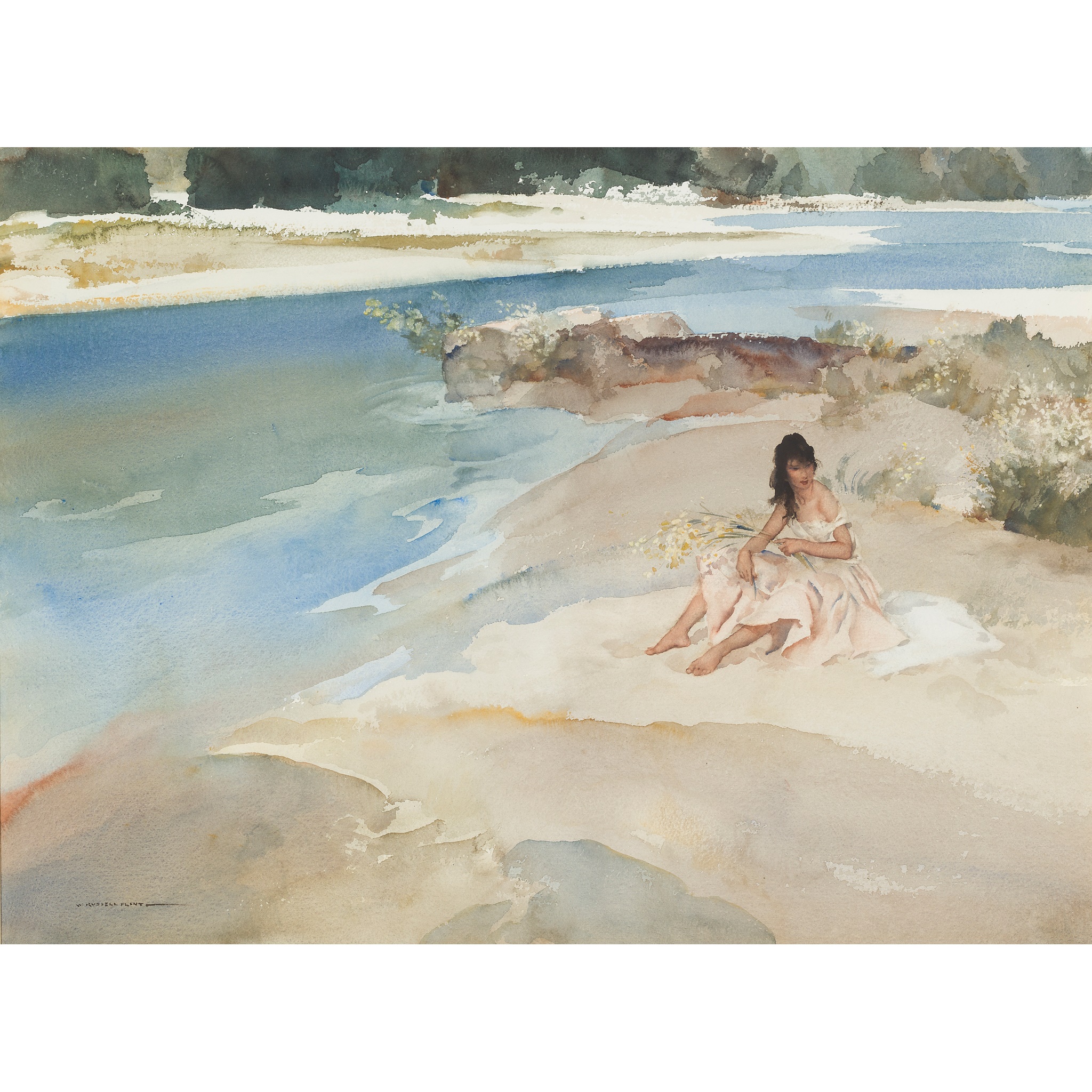 SIR WILLIAM RUSSELL FLINT P.R.A., P.R.W.S., R.S.W., R.O.I., R.E. (SCOTTISH 1880-1969)