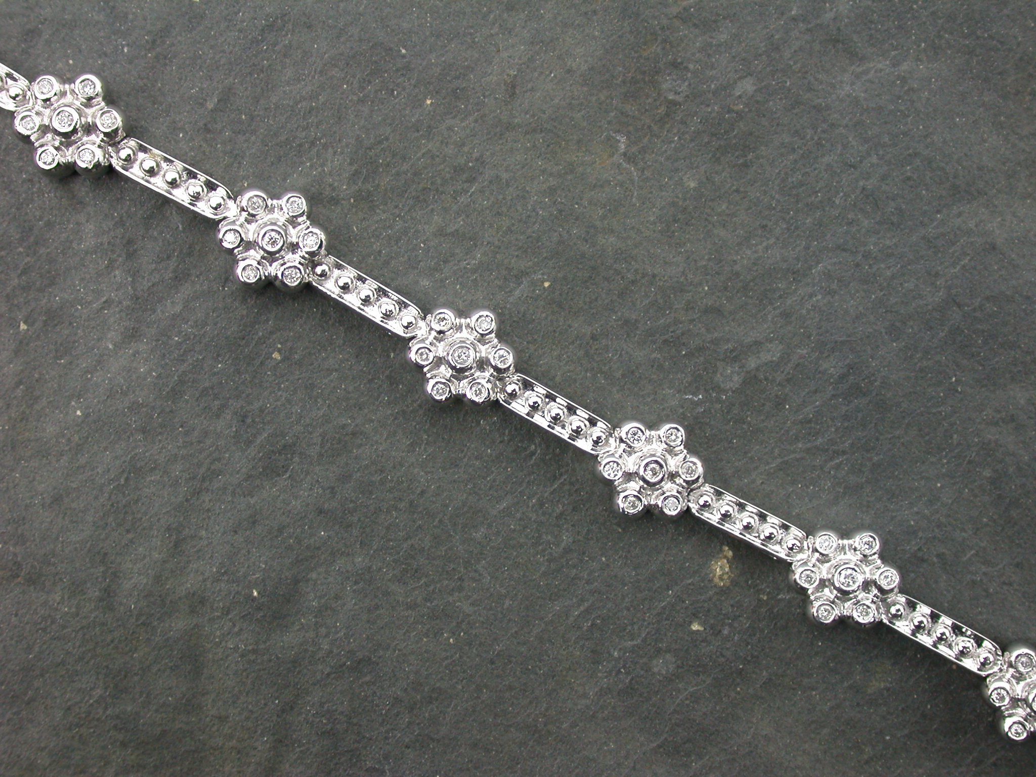 A continental diamond set bracelet,