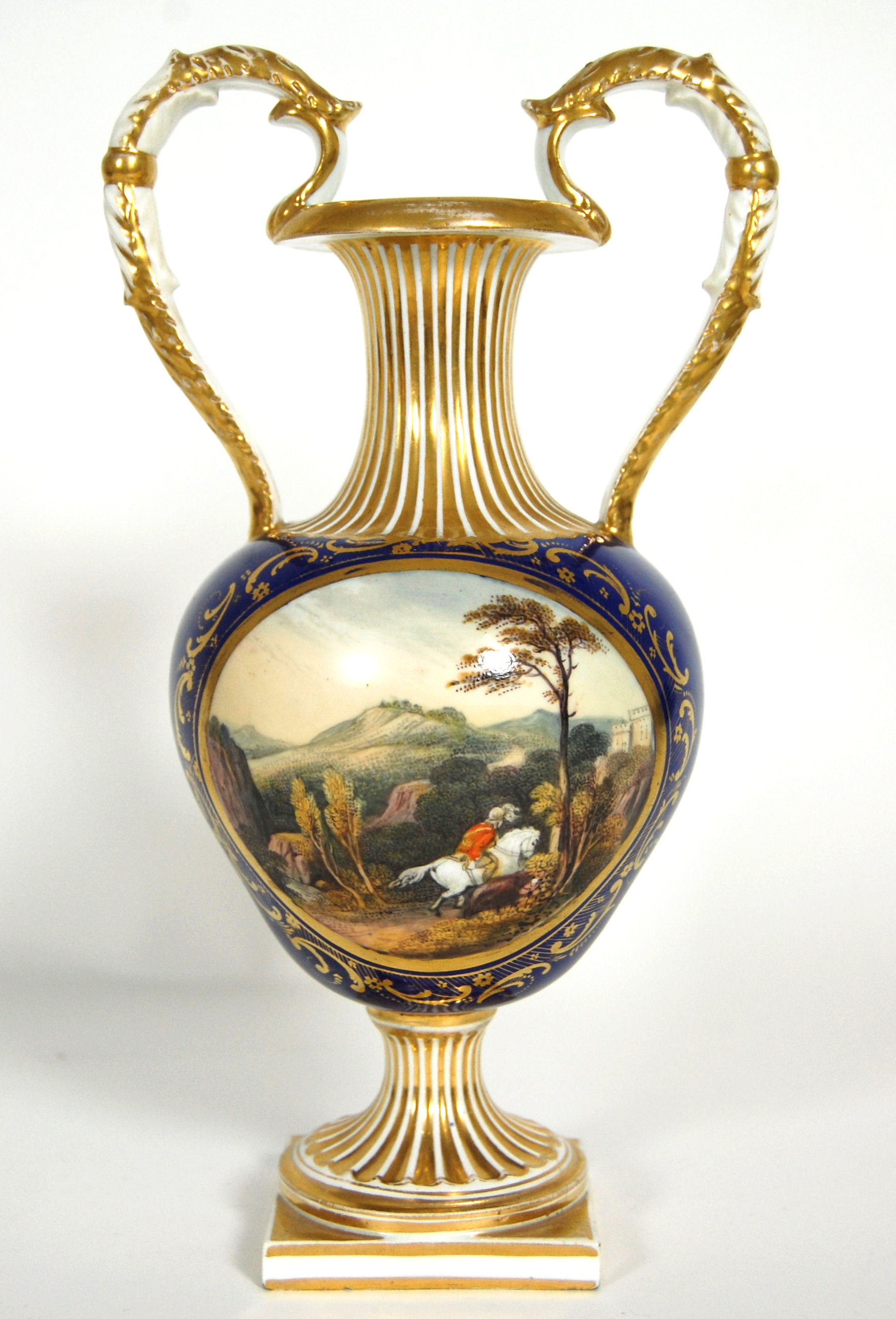 DERBY TWIN HANDLED VASE
