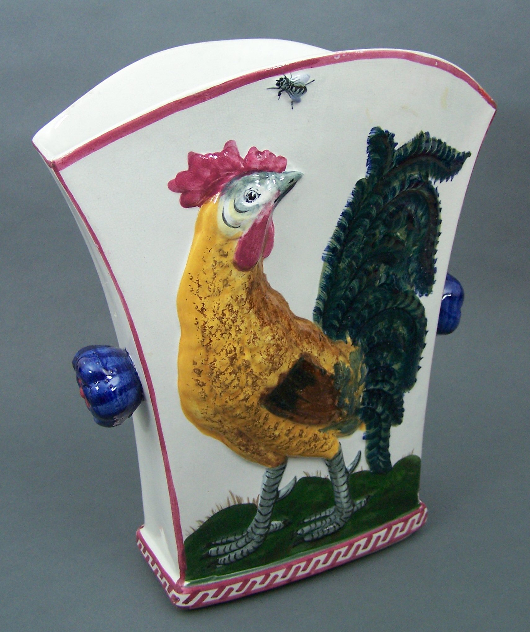 A rare Fife Pottery twin-handled vase,