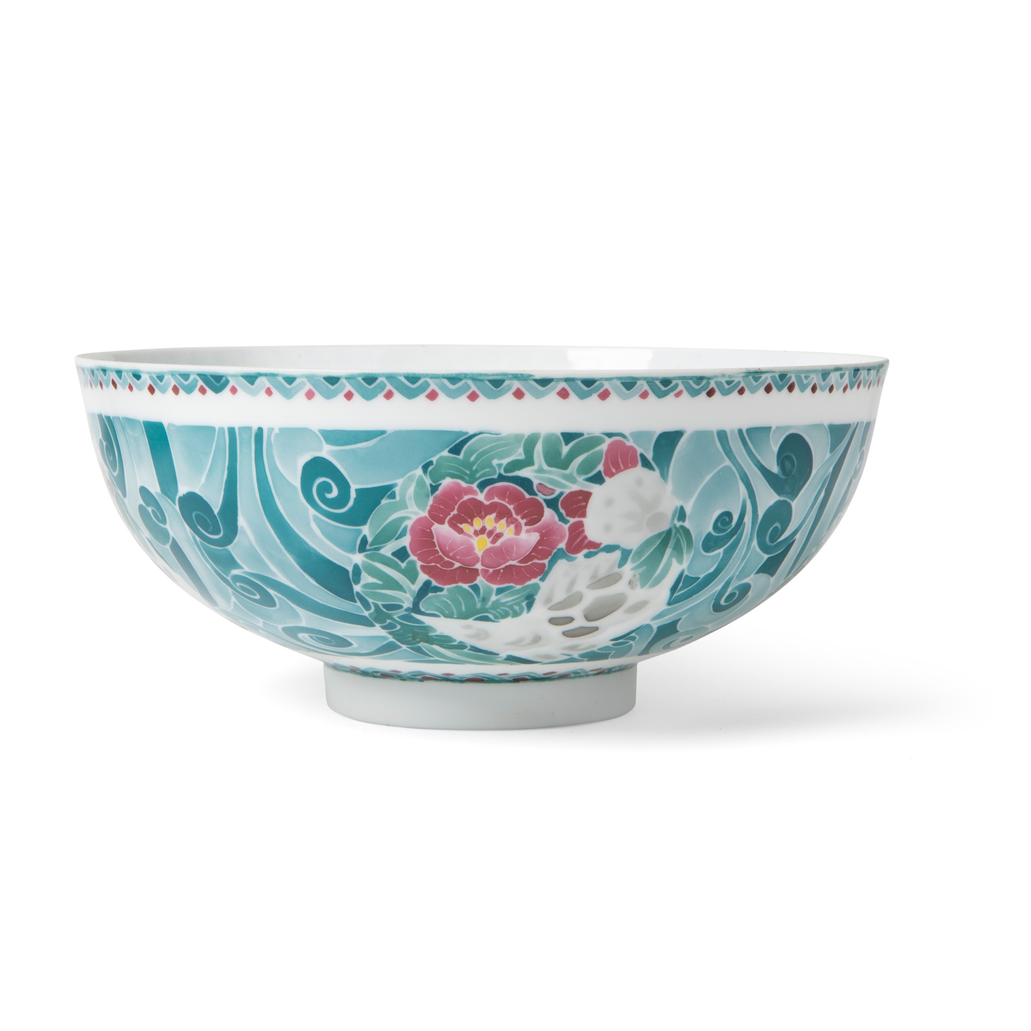 FAMILLE ROSE 'FLOWER' BOWL
