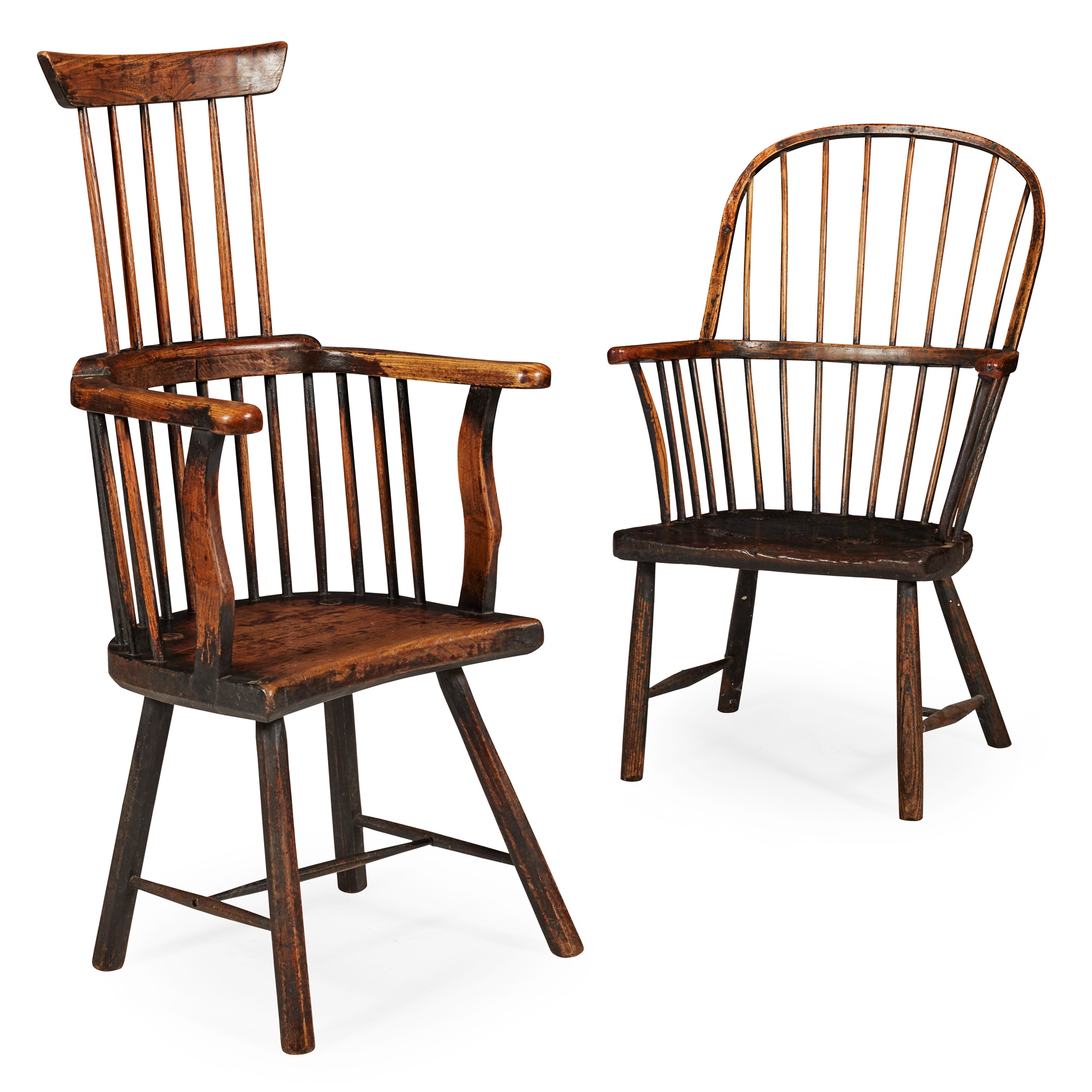 SCOTTISH PROVINCIAL COMB-BACK ARMCHAIR