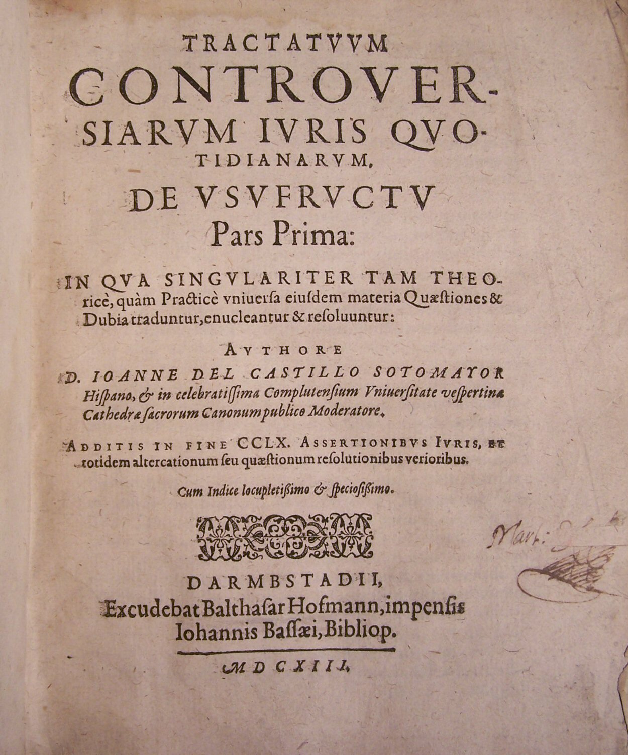 Law--Areskine of Alva--Castillo Sotomayor, Juan de