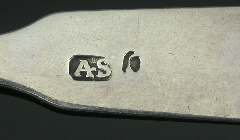 INVERNESS - a scarce set of six Scottish provincial teaspoons with matching masking spoon,