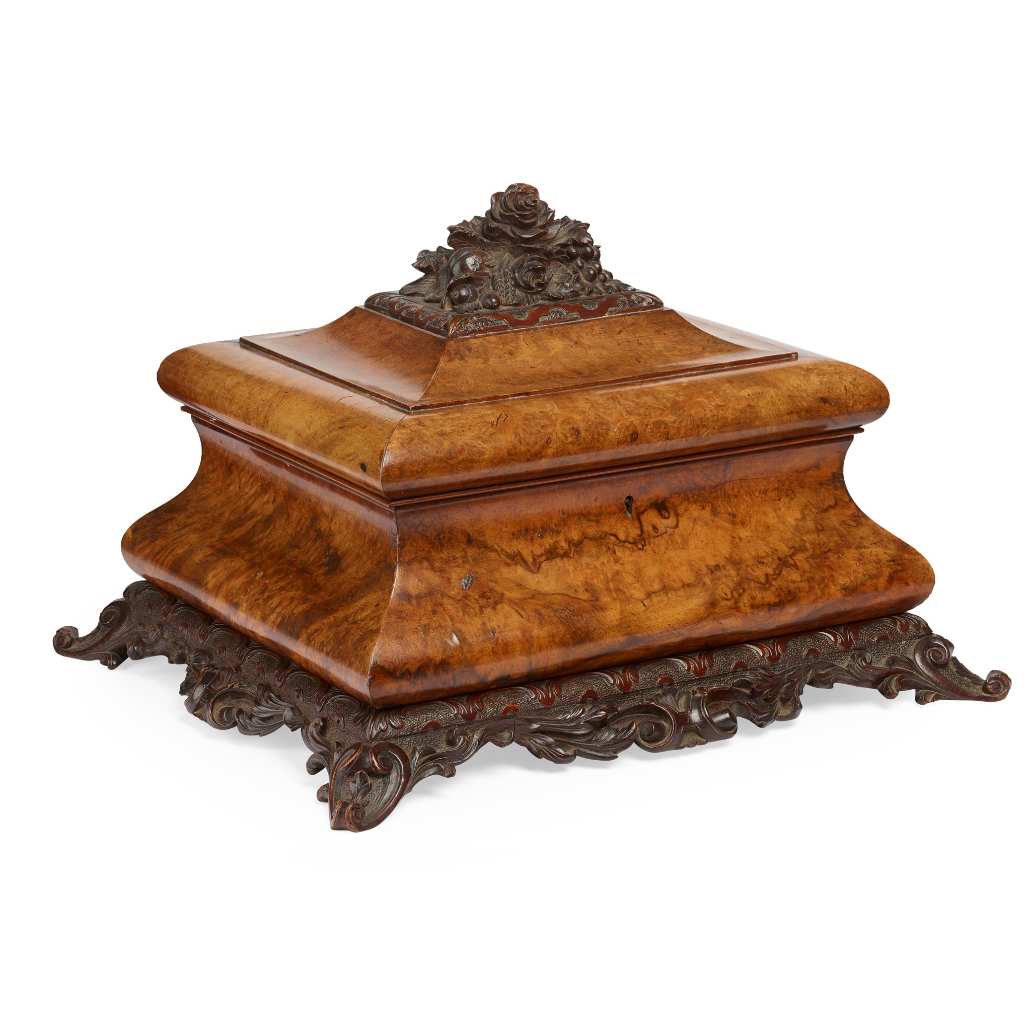 LARGE VICTORIAN WALNUT DRESSING CASE