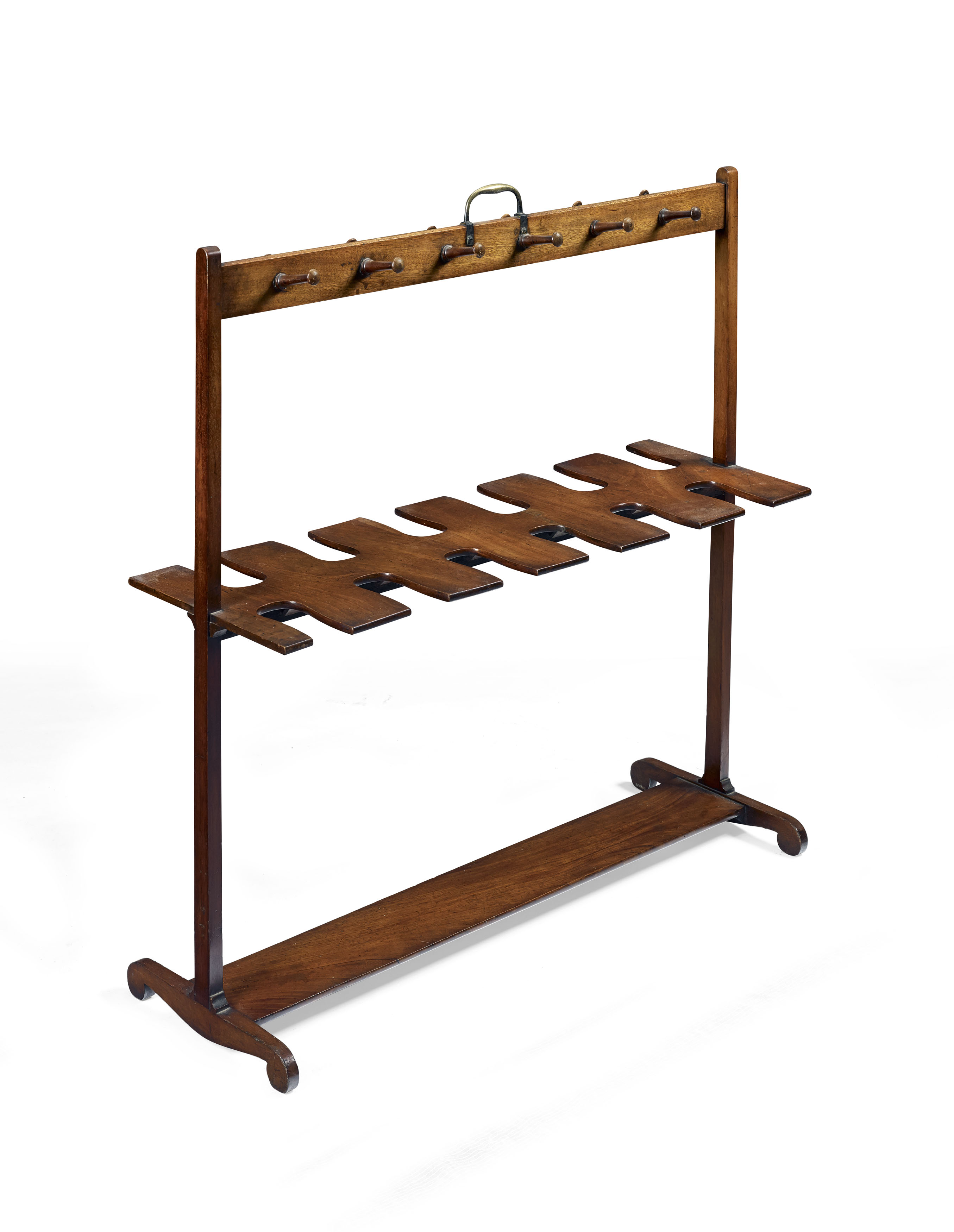 REGENCY MAHOGANY BOOT RACK