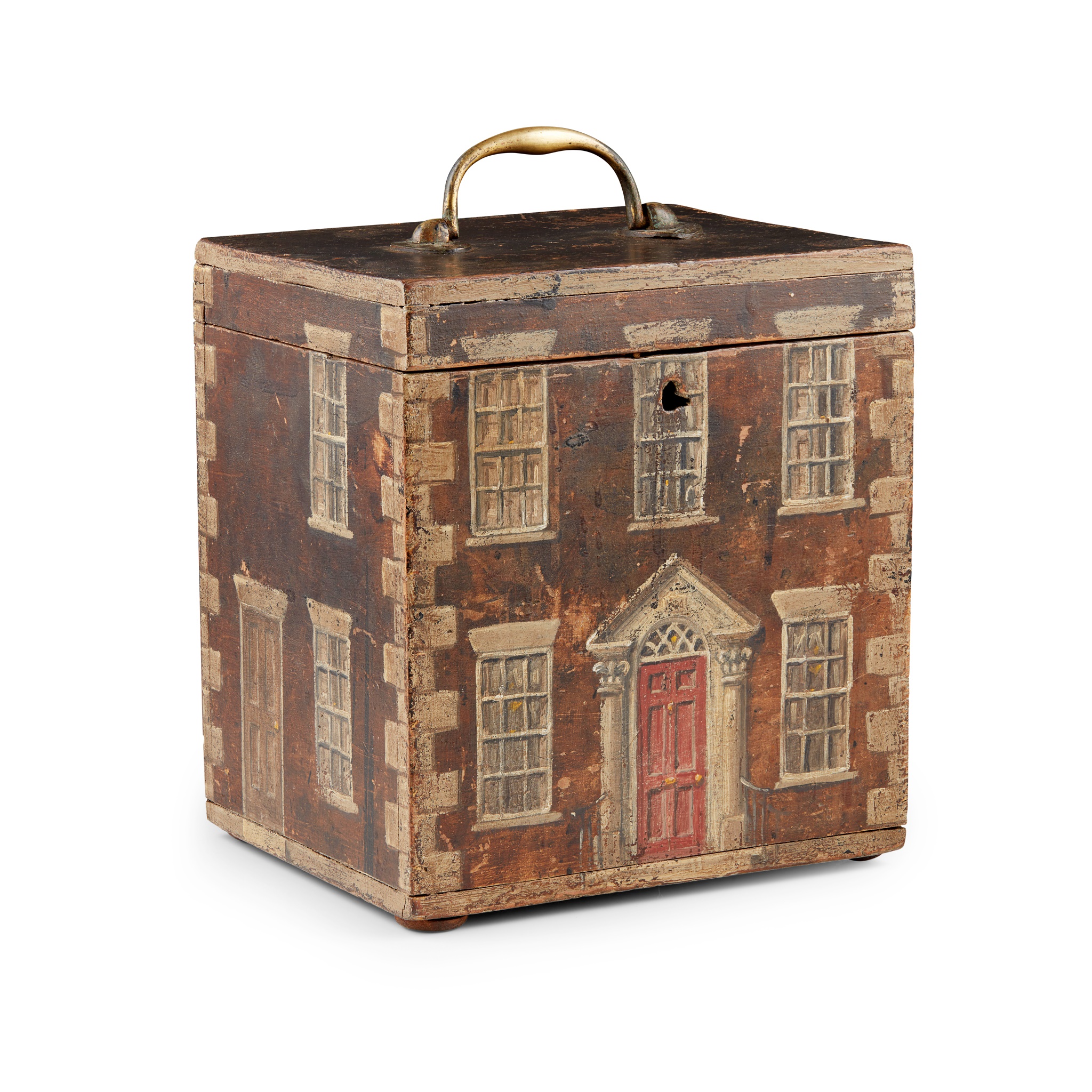 TROMPE L'OEIL PAINTED PINE BOX