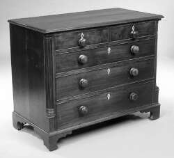 A George III mahogany chest of drawers