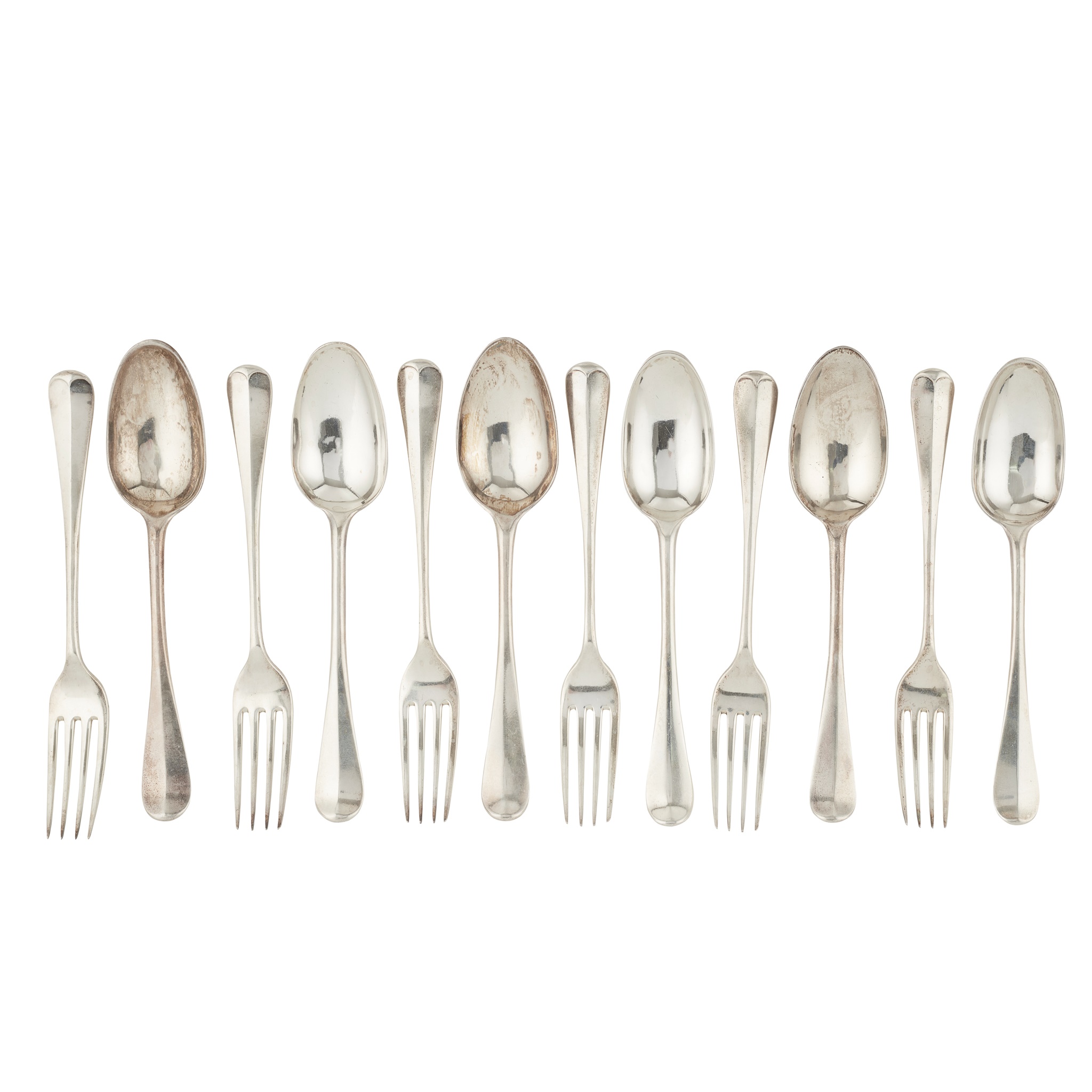 A set of six Edinburgh tablespoons