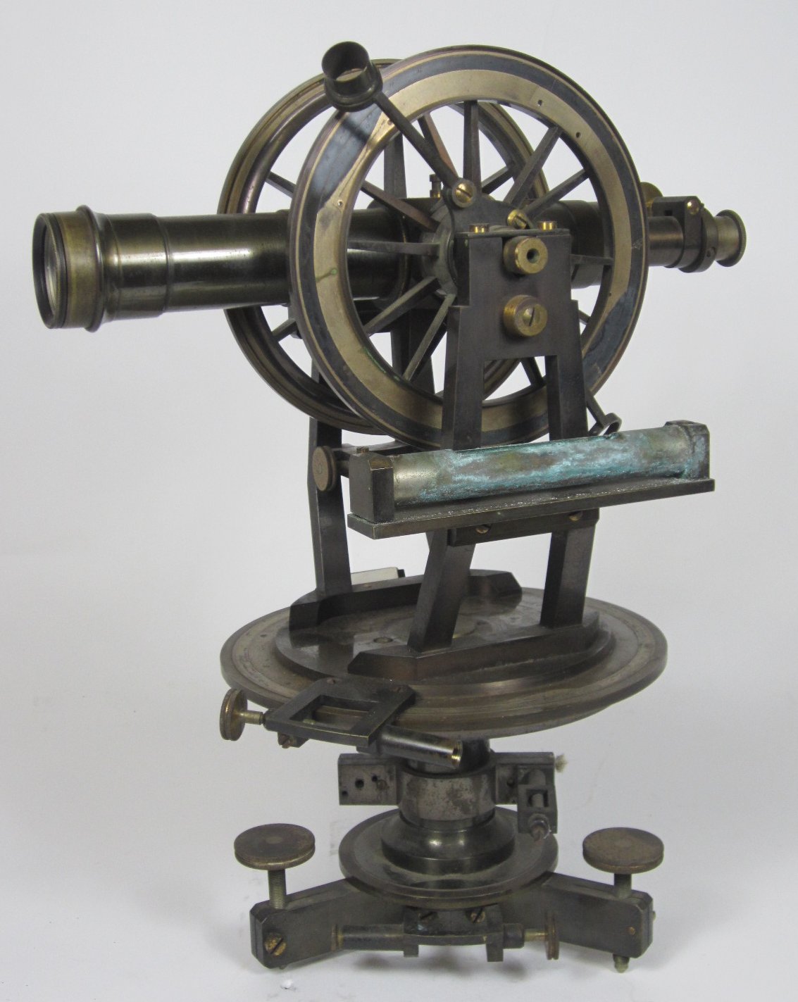 BRASS SURVEYING TRANSIT, BY H. MORIN, PARIS