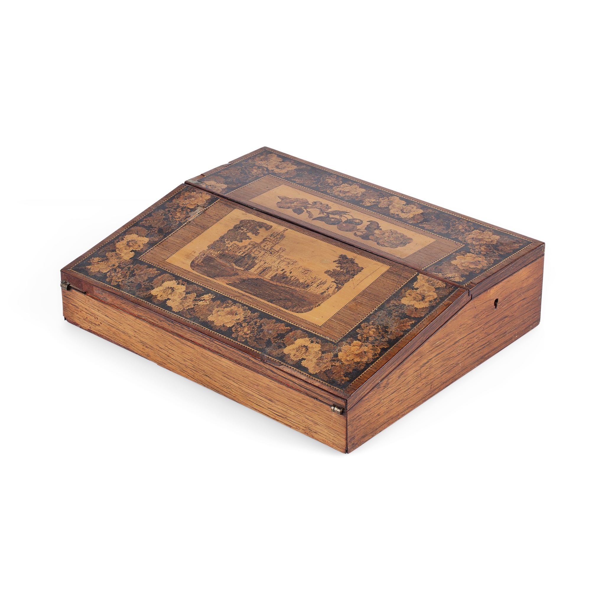 ROSEWOOD TUNBRIDGE WARE LAP DESK