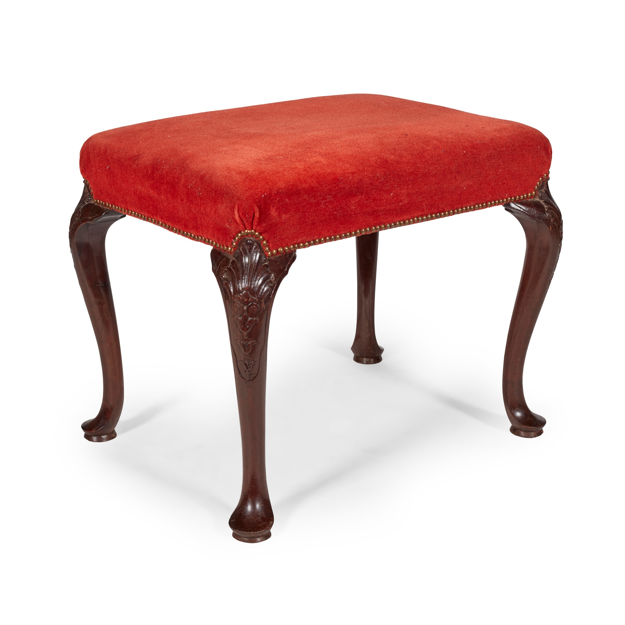 GEORGE II STYLE MAHOGANY STOOL