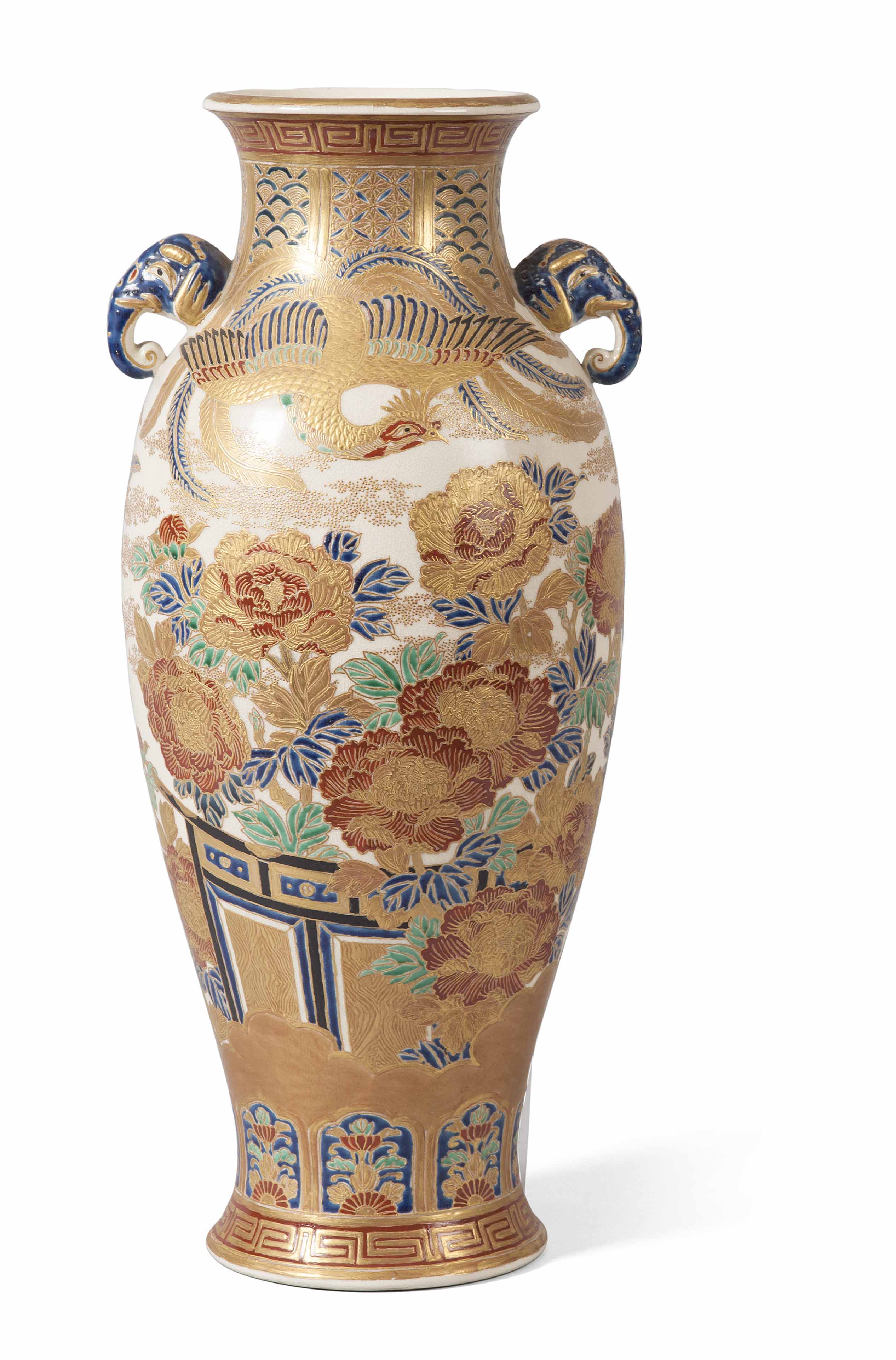 GOOD JAPANESE SATSUMA VASE