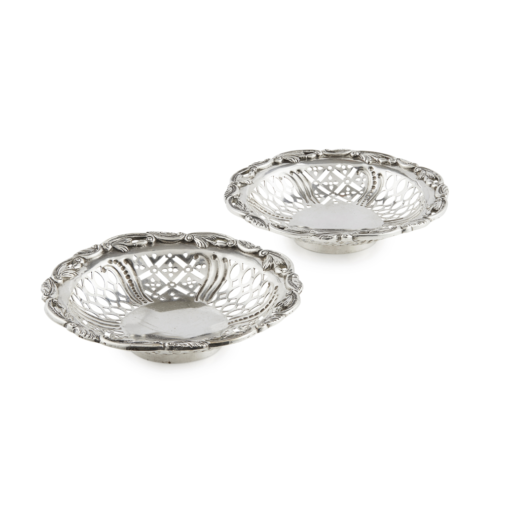 AN UNUSUAL PAIR OF GEORGE III BASKETS