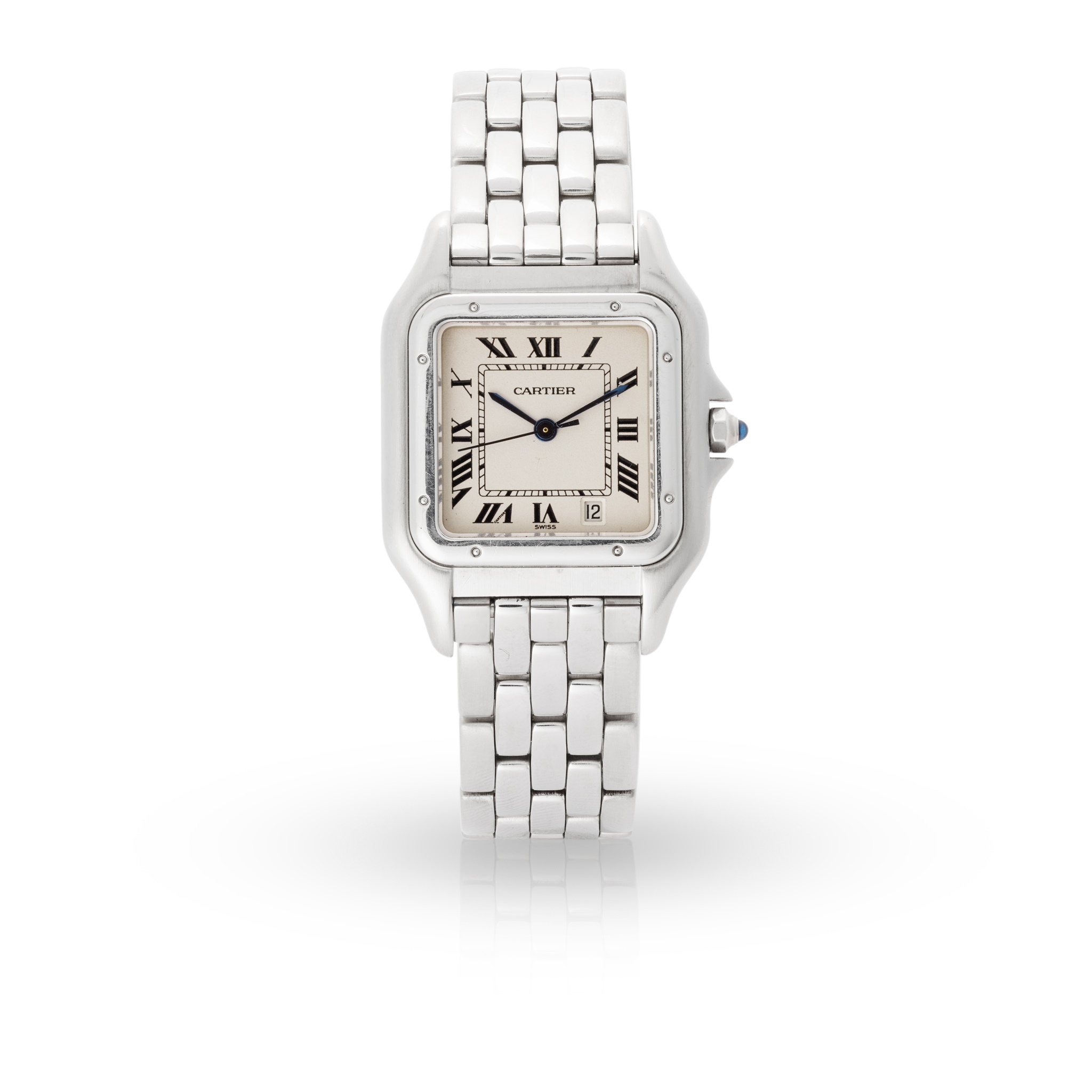 Cartier: a stainless steel wristwatch