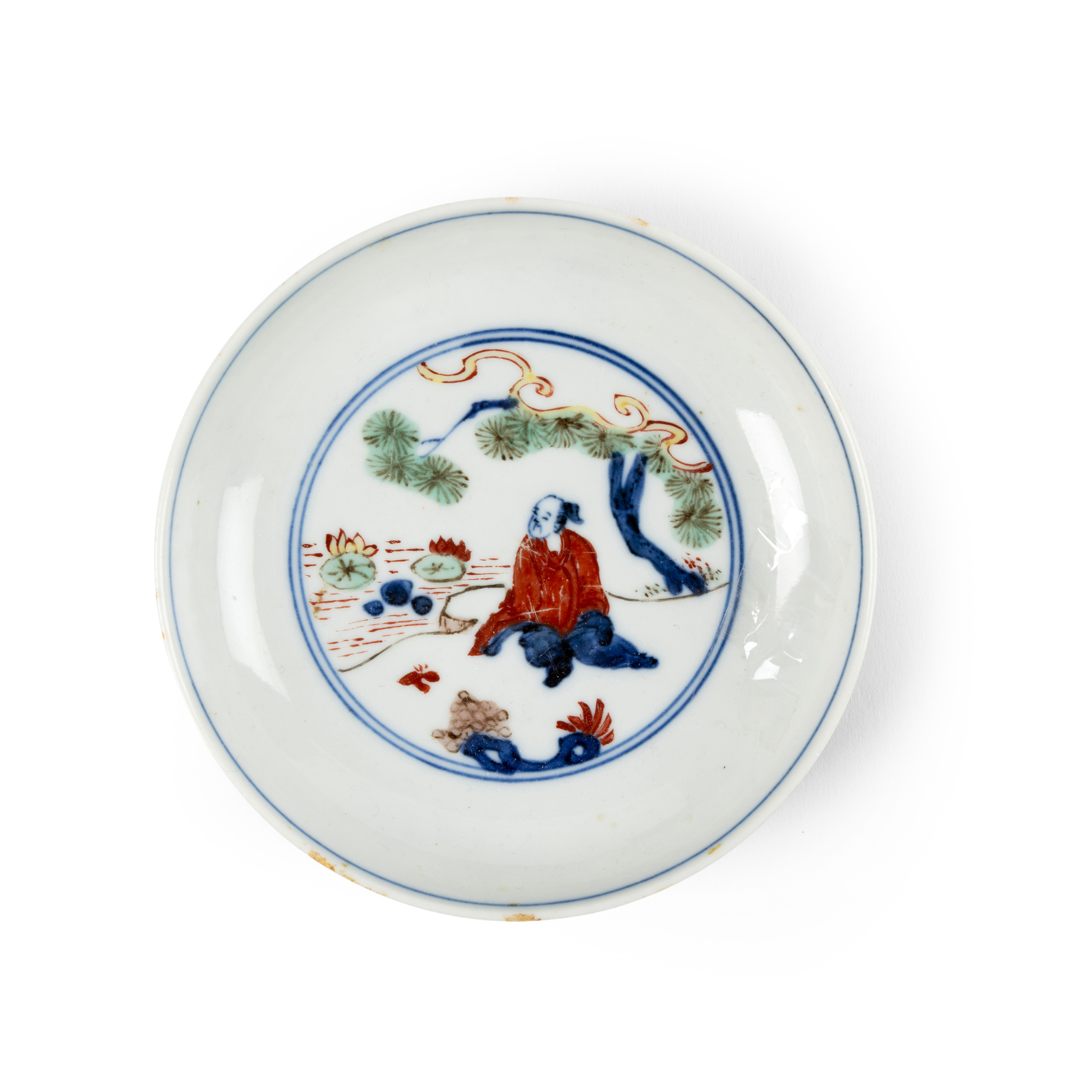 CHINESE WUCAI 'FIGURAL' DISH