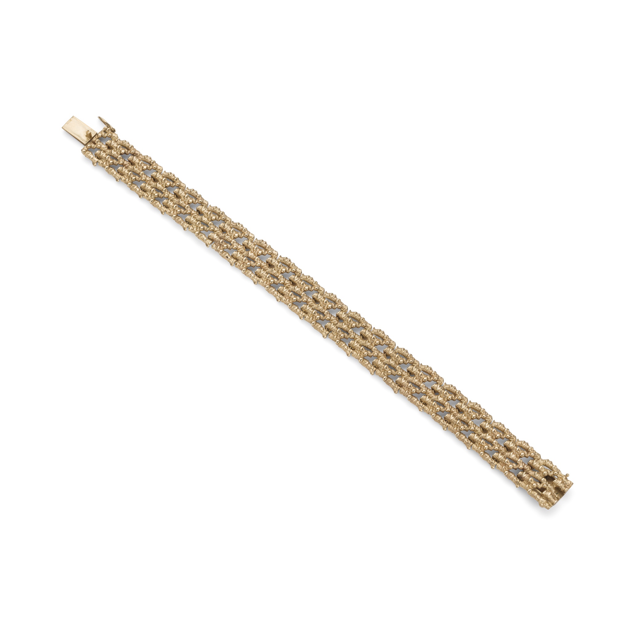 S J Rose: A 1960s 9ct gold bracelet