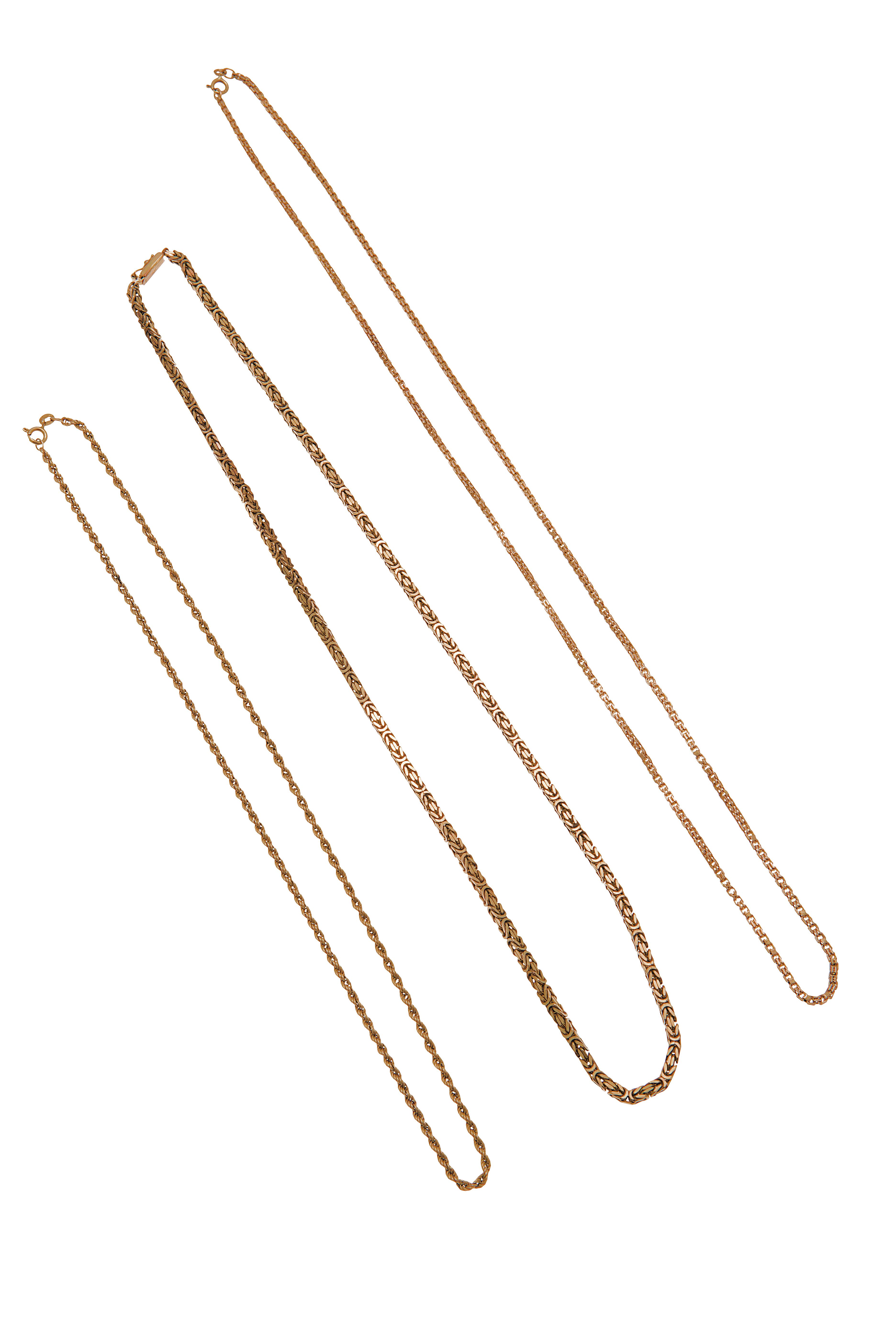 A collection of three chains