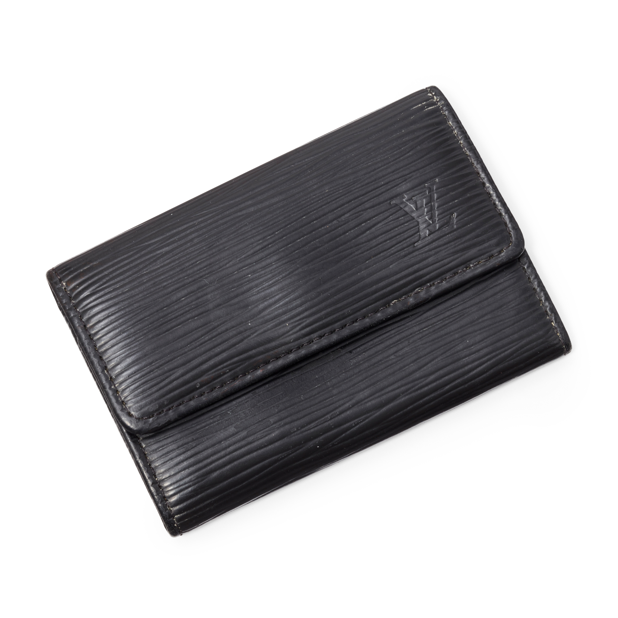 Louis Vuitton: A Black Epi Leather Six Key Holder Wallet