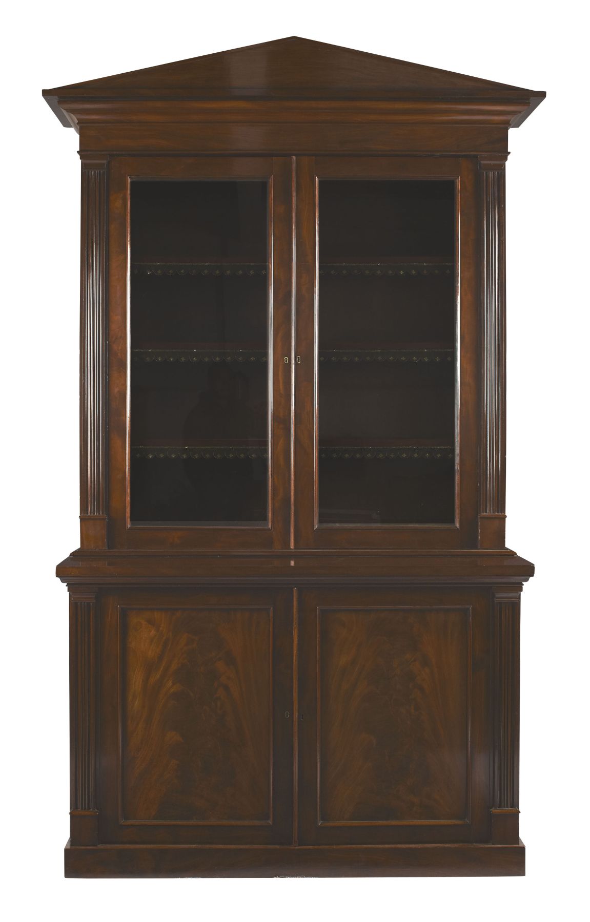 GEORGE III MAHOGANY LIBRARY BOOKCASE