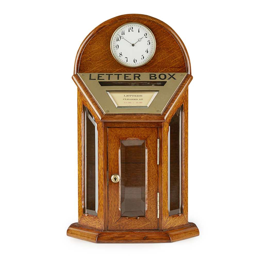 VICTORIAN OAK LETTER BOX