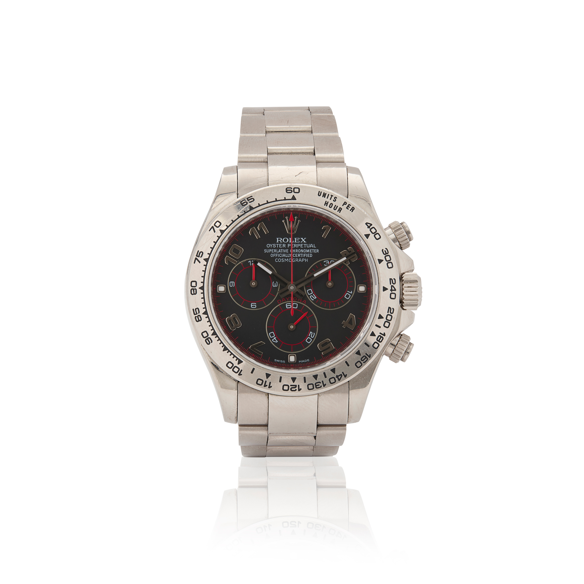 Rolex. A fine and desirable 18k white gold automatic chronograph wristwatch