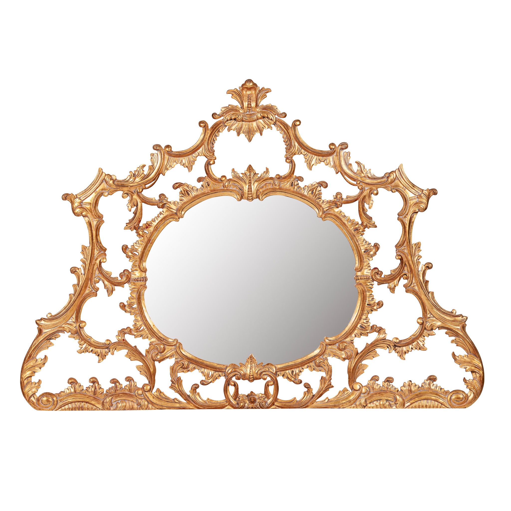 GEORGIAN STYLE GILTWOOD OVERMANTEL MIRROR