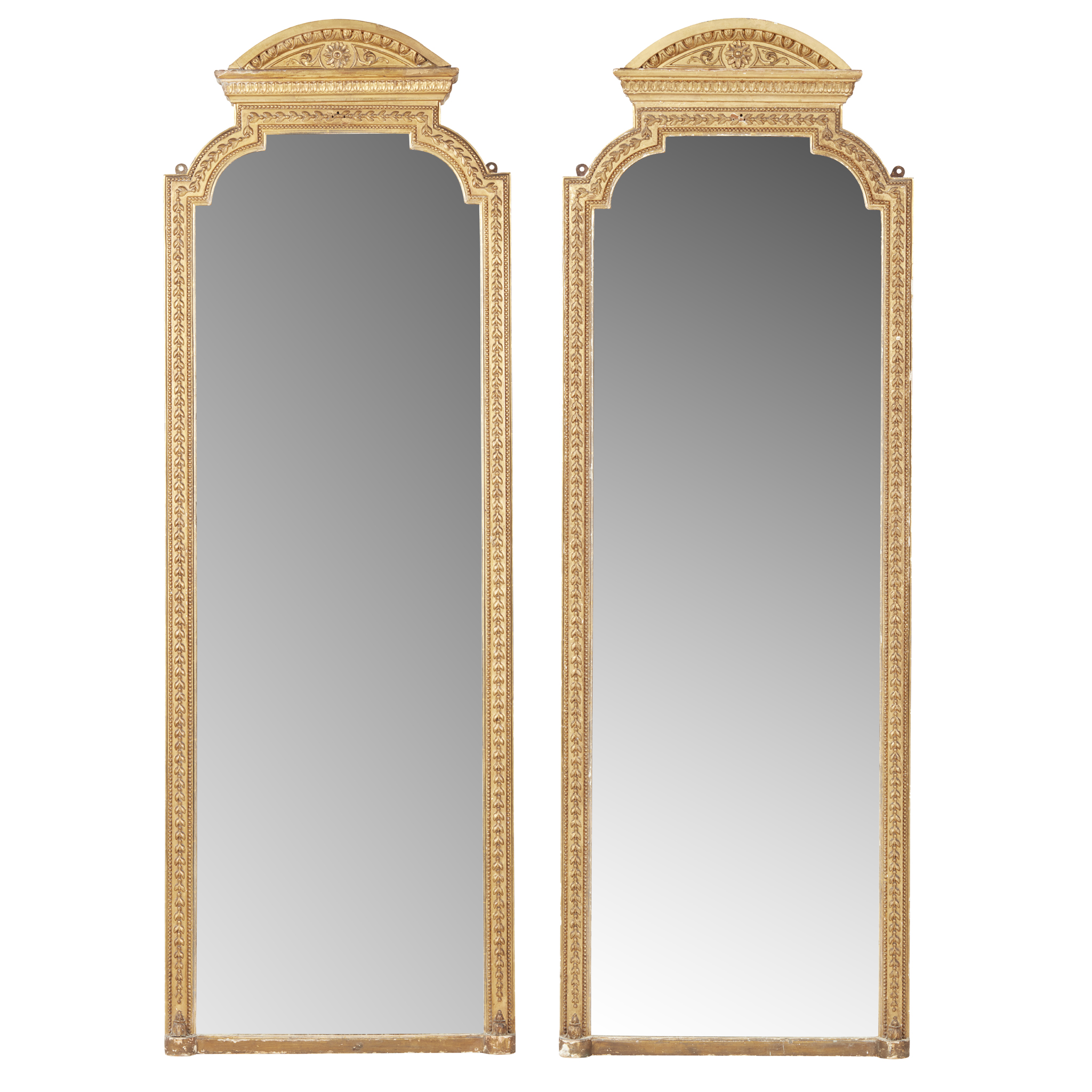 PAIR OF VICTORIAN GILTWOOD PIER MIRRORS
