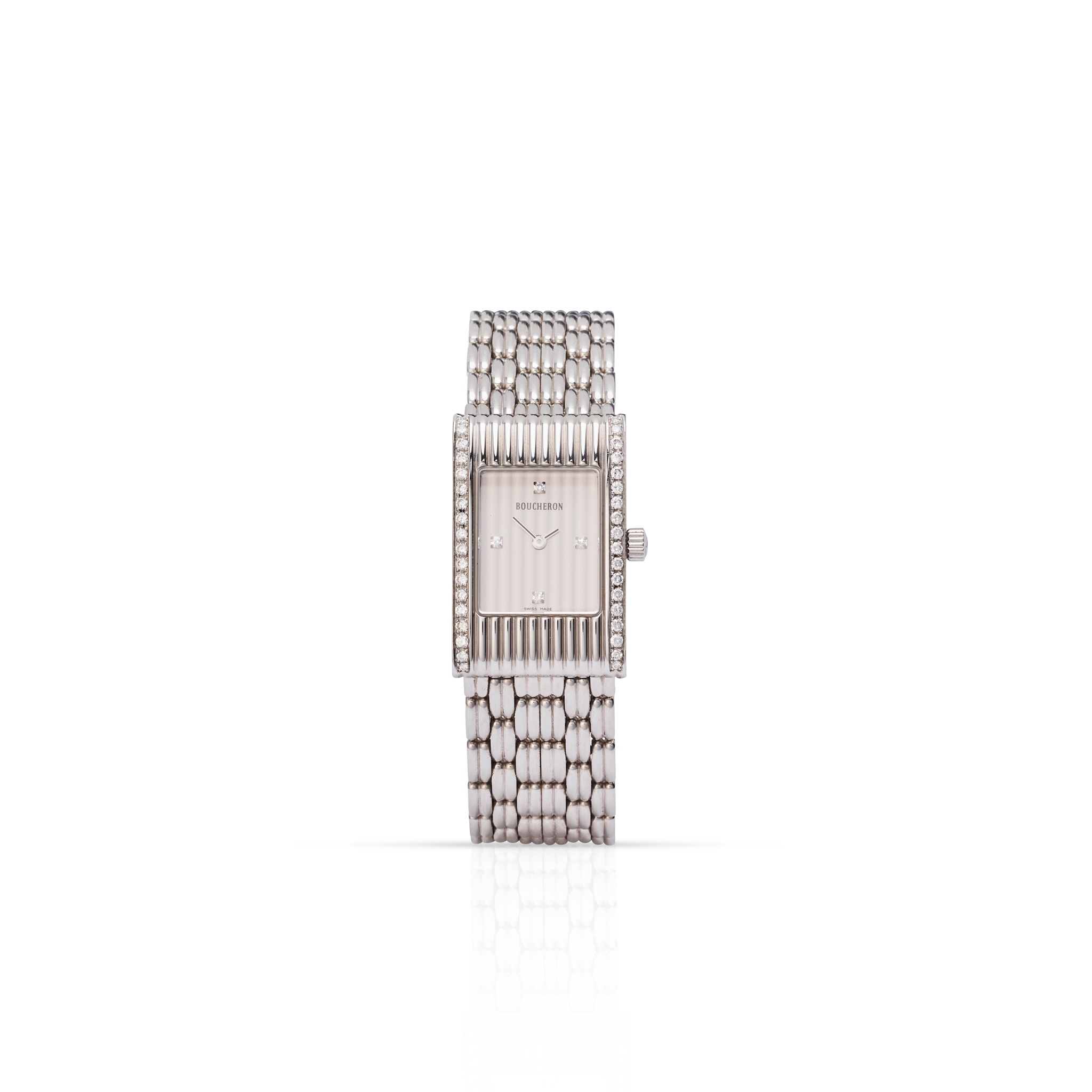 Boucheron: a diamond-set wristwatch