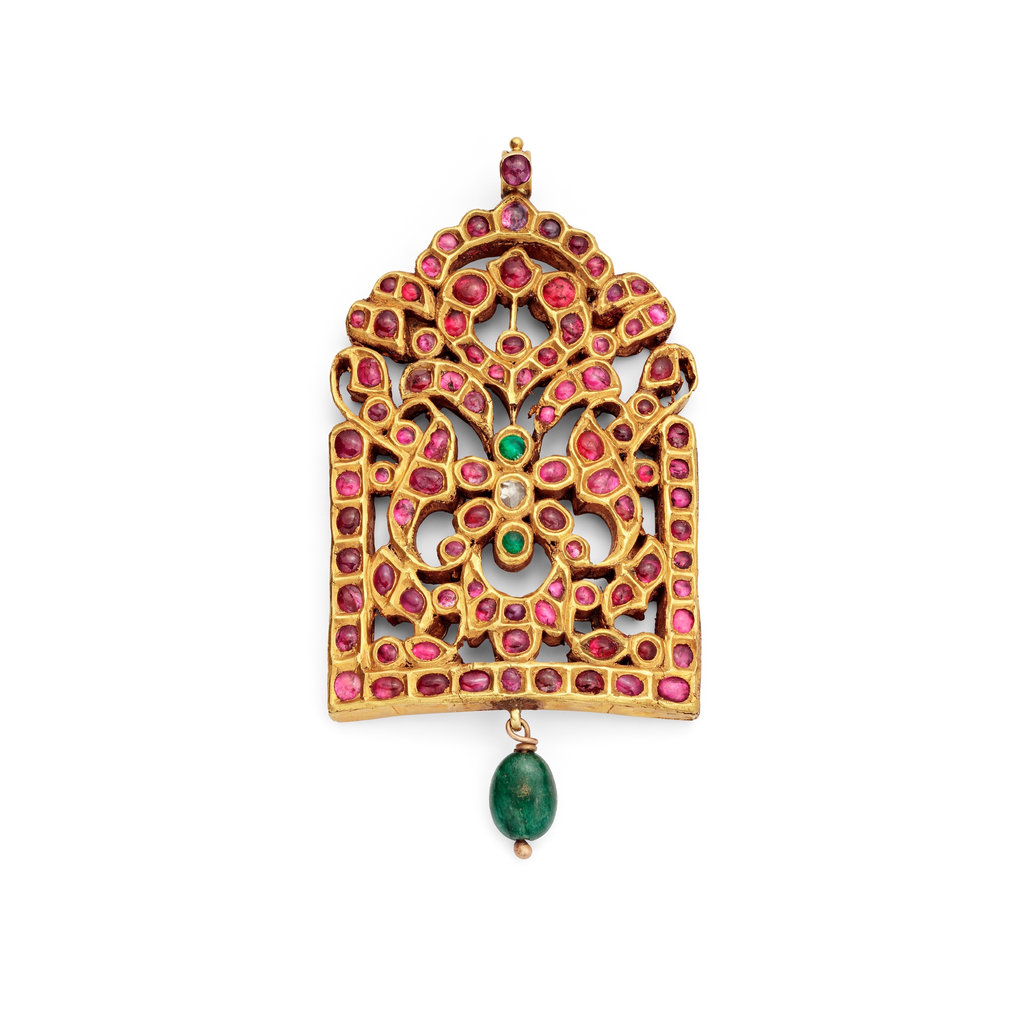 An Indian gem-set pendant