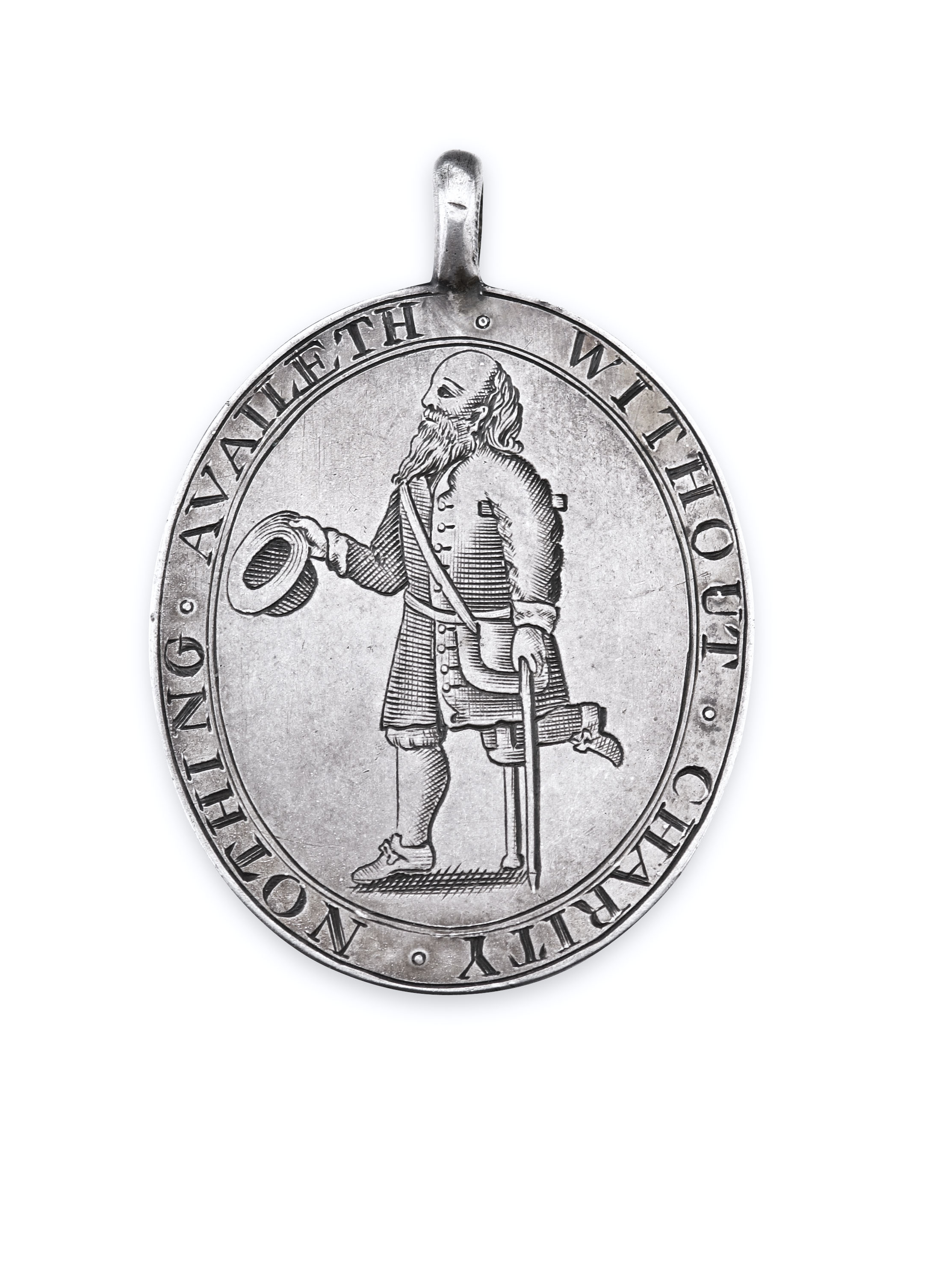 THEATRICAL INTEREST - An early Georgian silver Edinburgh Assembly rooms patrons badge