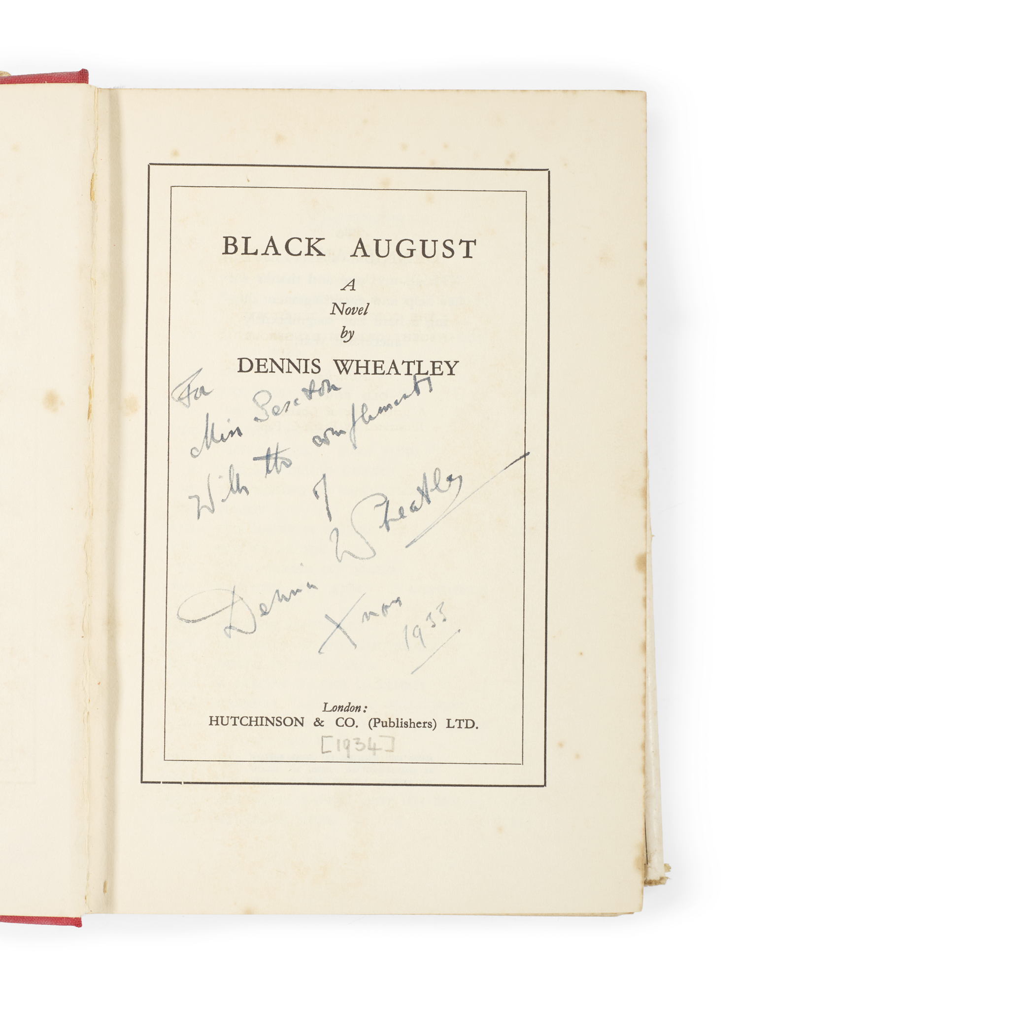 Wheatley, Dennis (1897-1977)