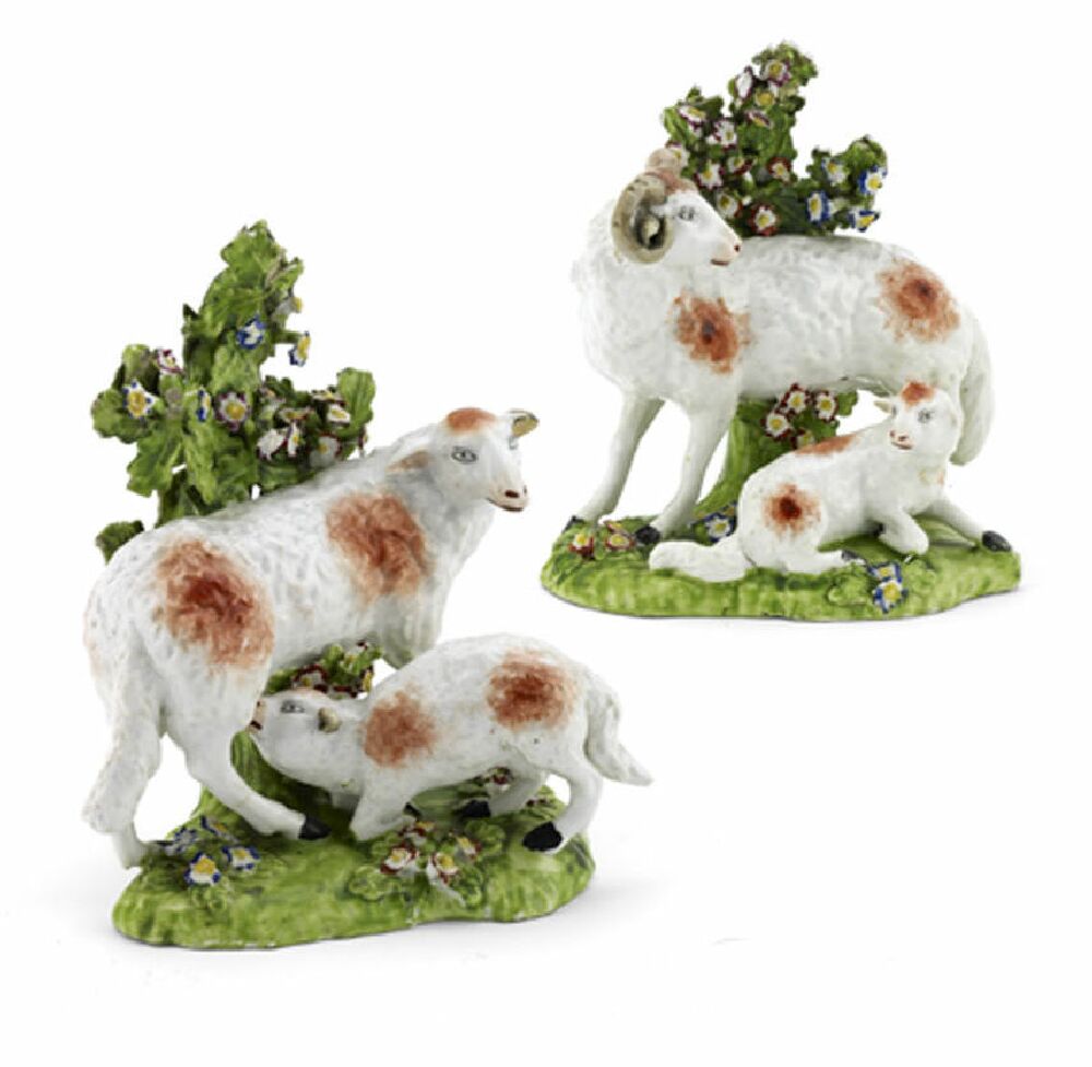 A pair of 18th century Derby bocage groups, circa 1770