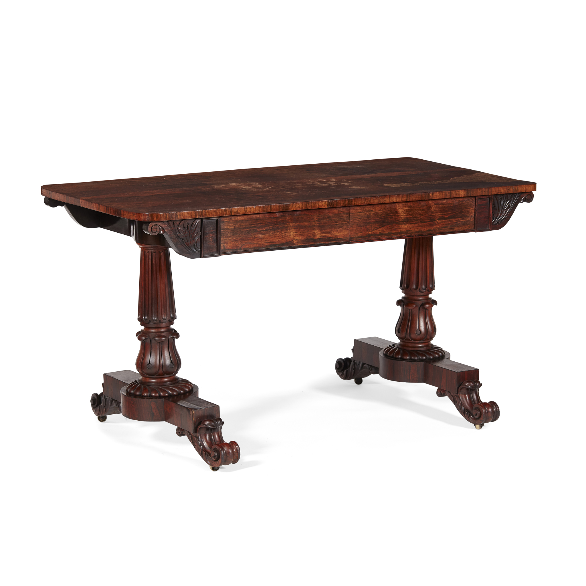 WILLIAM IV ROSEWOOD LIBRARY TABLE