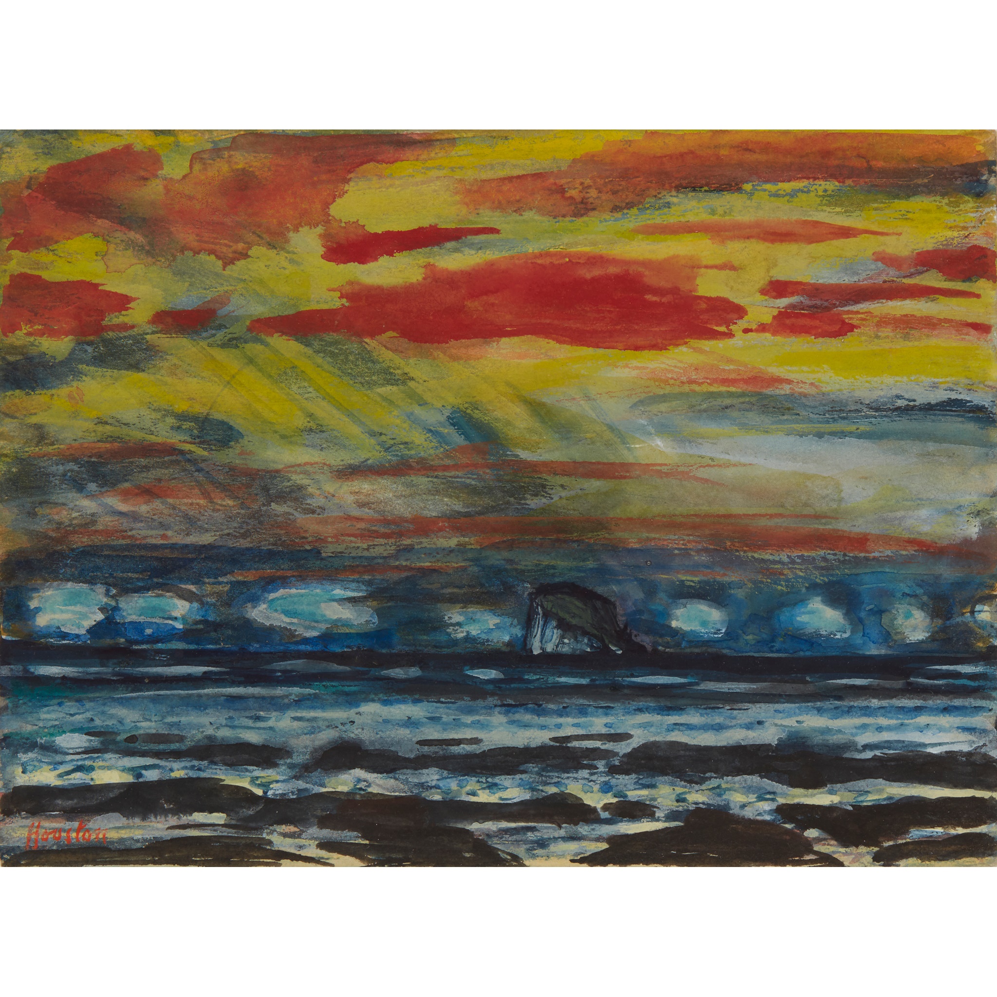 JOHN HOUSTON R.S.A., R.S.W., S.S.A. (SCOTTISH 1930-2008)