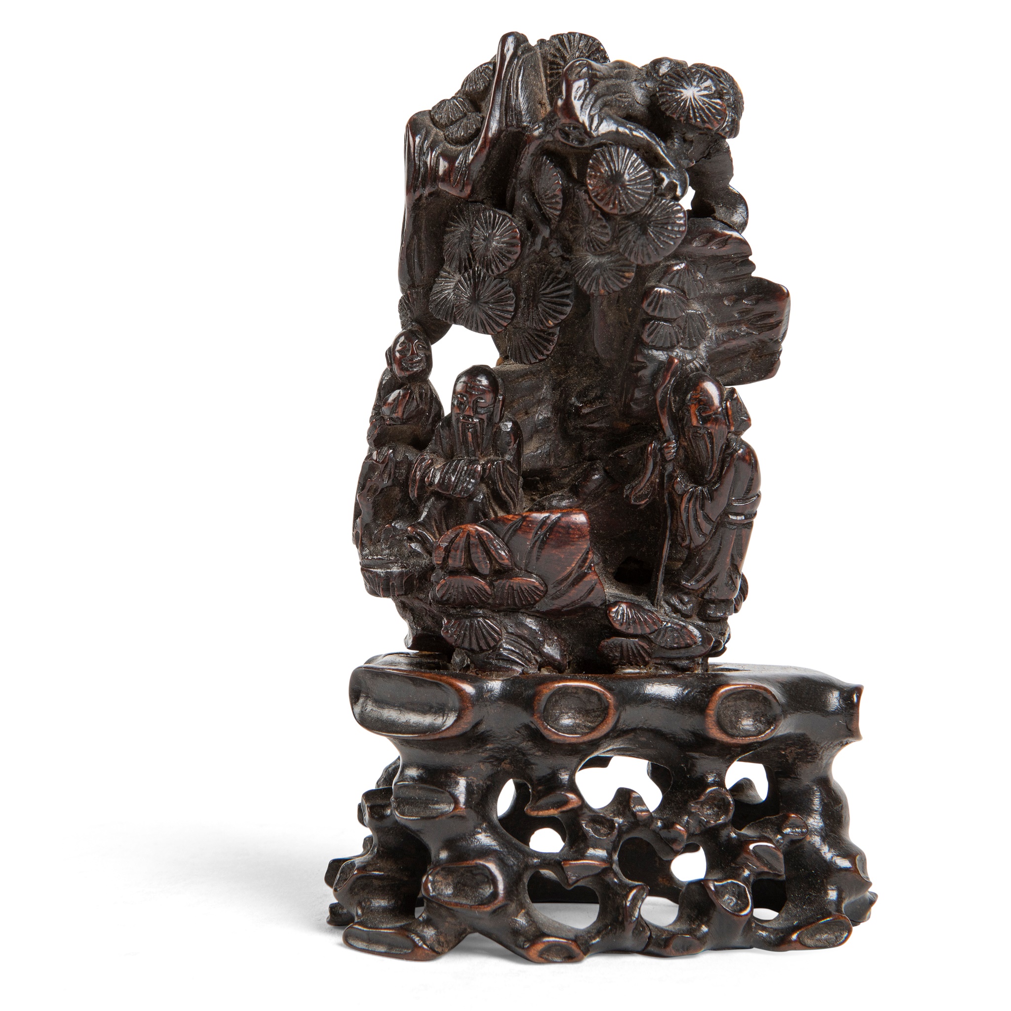 CARVED WOODEN 'IMMORTAL' SCULPTURE