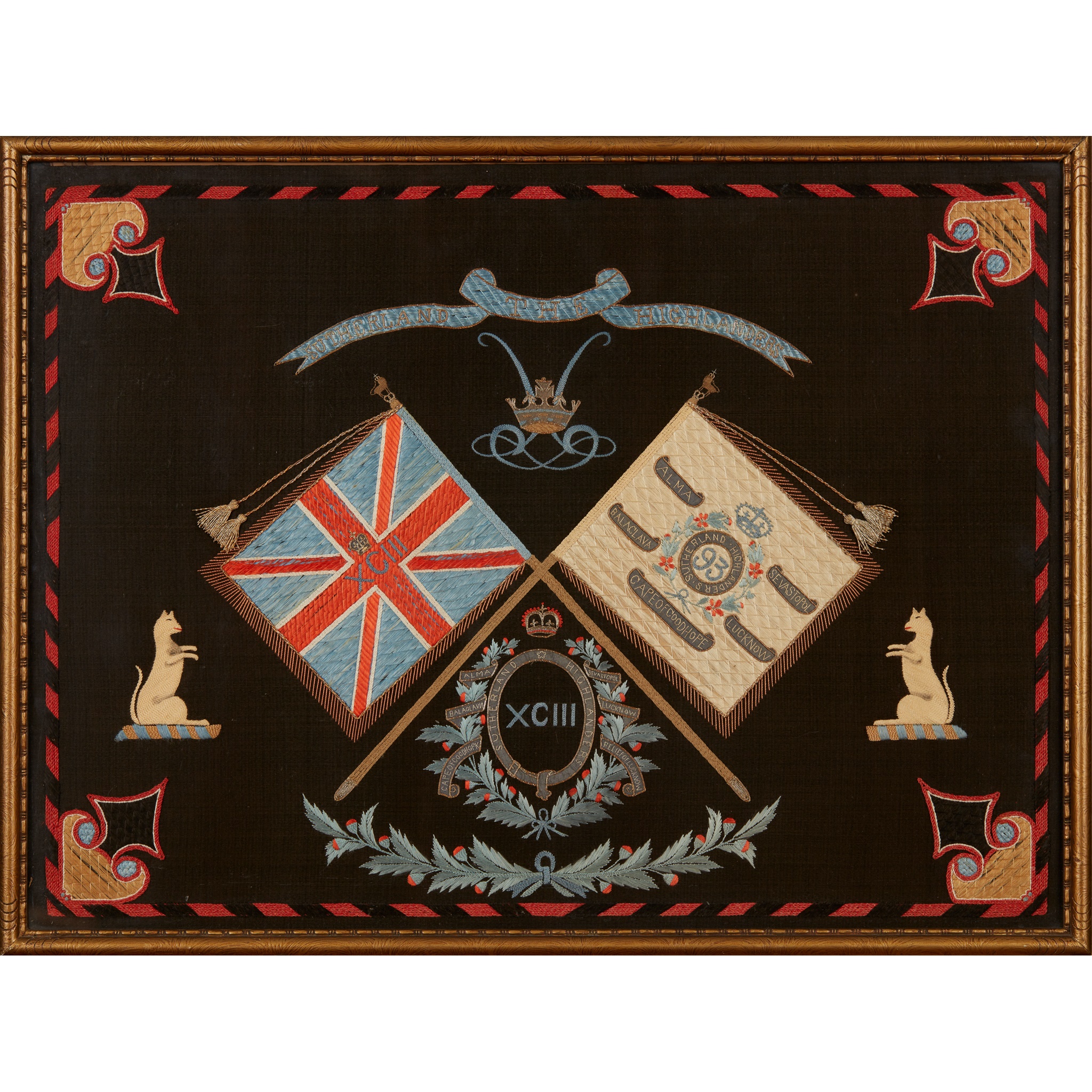 COMMEMORATIVE MILITARY NEEDLEWORK OF THE SUTHERLAND HIGHLANDERS