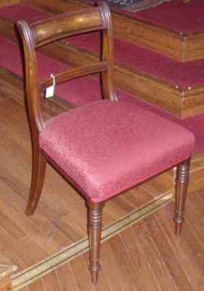 A set of six late Regency period mahogany dining chairs NOT SEVEN AS CATALOGUED