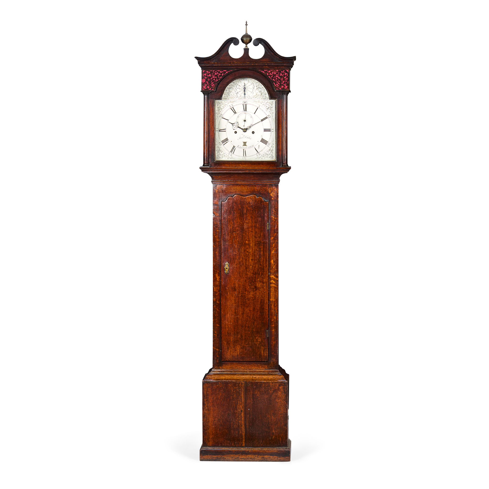 SCOTTISH GEORGE III OAK LONGCASE CLOCK, ALEXANDER DICKIE, EDINBURGH