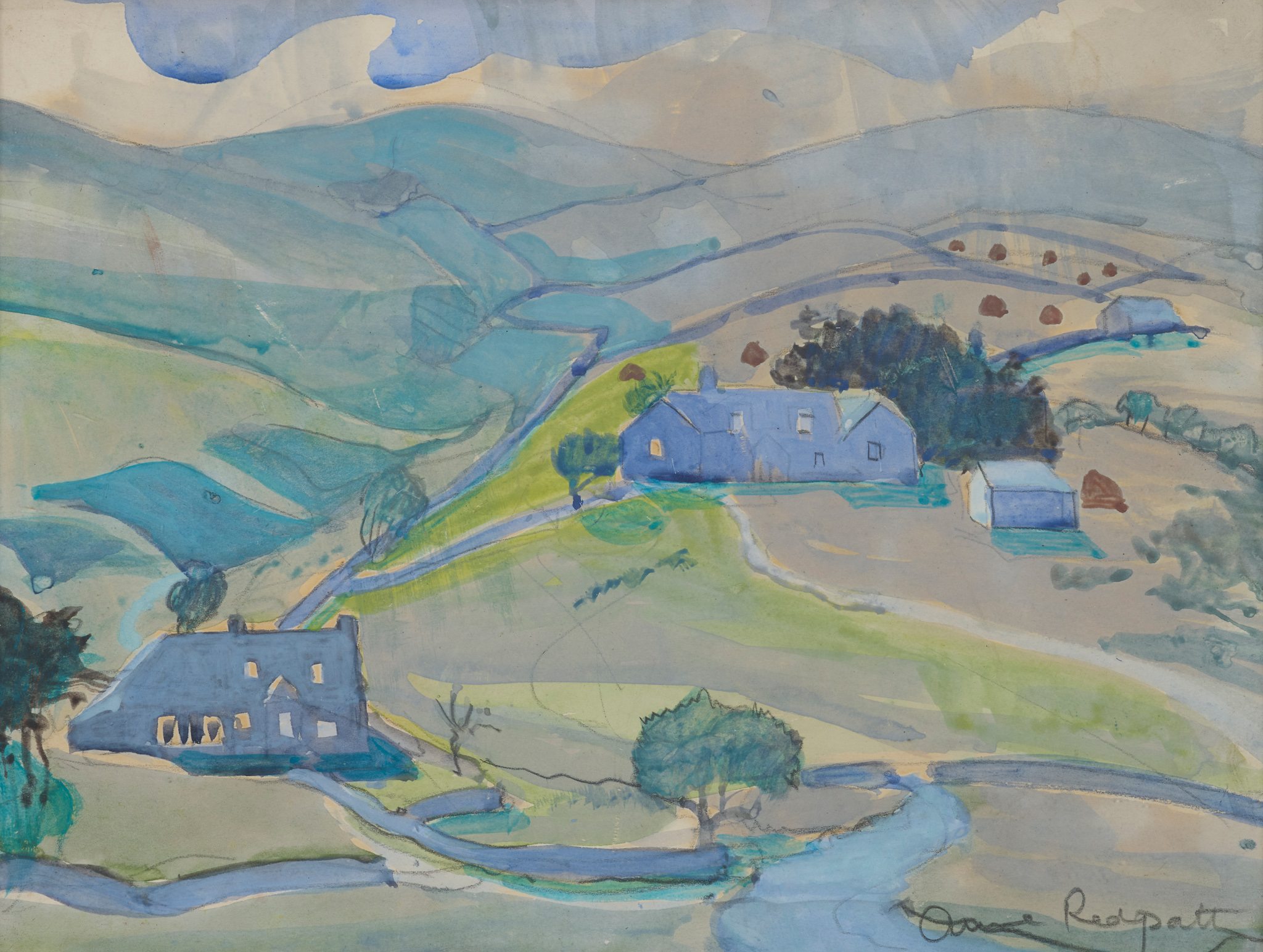 ANNE REDPATH O.B.E., R.S.A., A.R.A., A.R.W.S., L.L.D., R.O.I., R.B.A. (SCOTTISH 1895-1965)