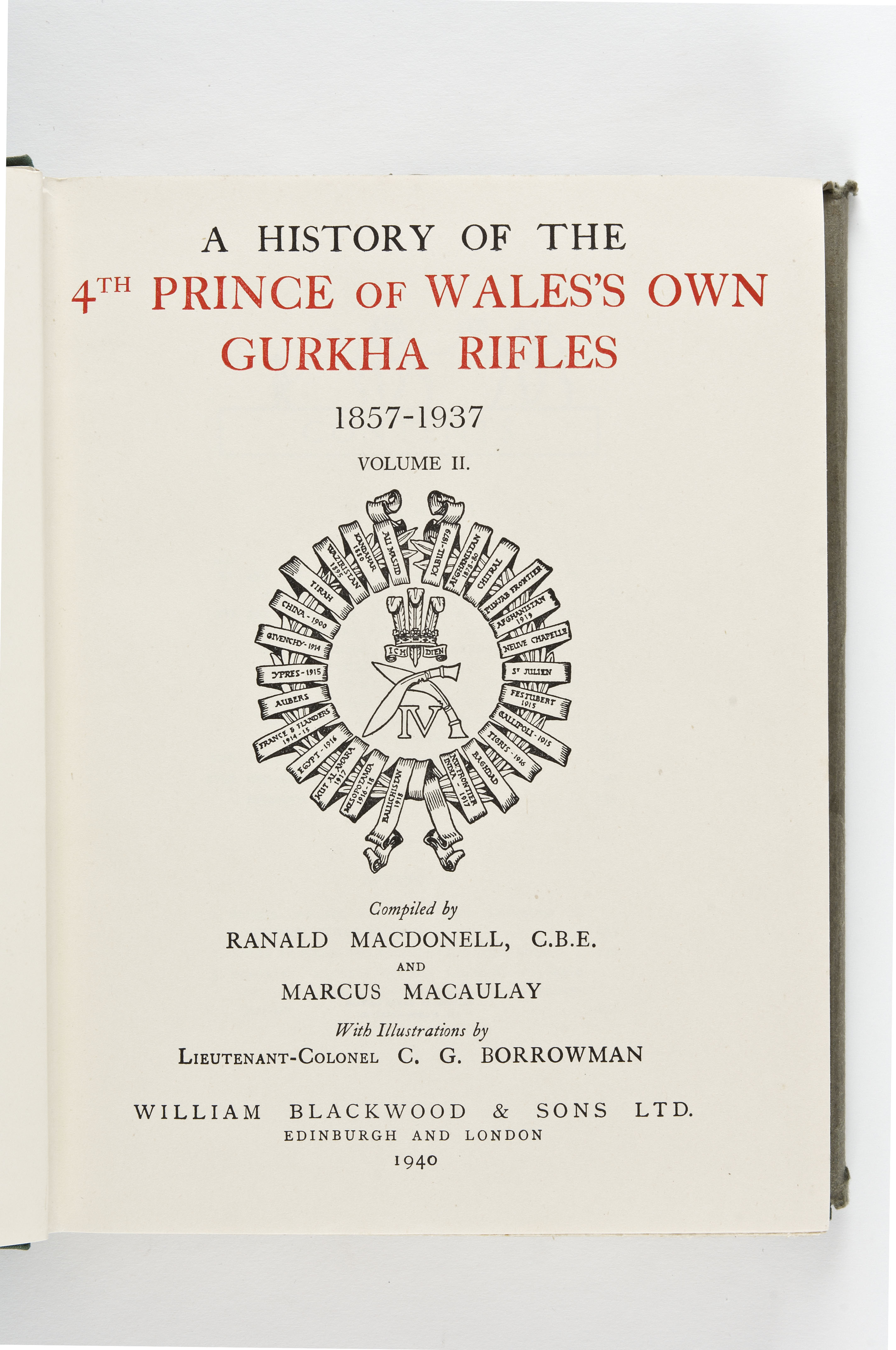 4th Gurkha Rifles - Macdonnell, Ranald & Macaulay, Marcus