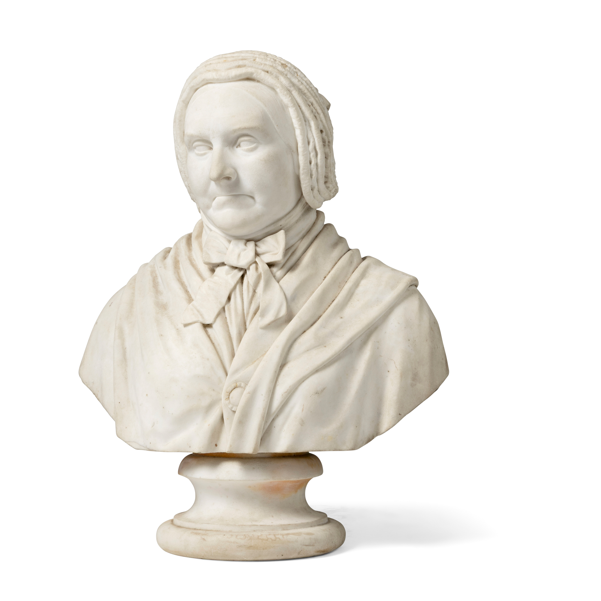 A PORTRAIT MARBLE BUST OF A SCOTTISH MATRIARCH