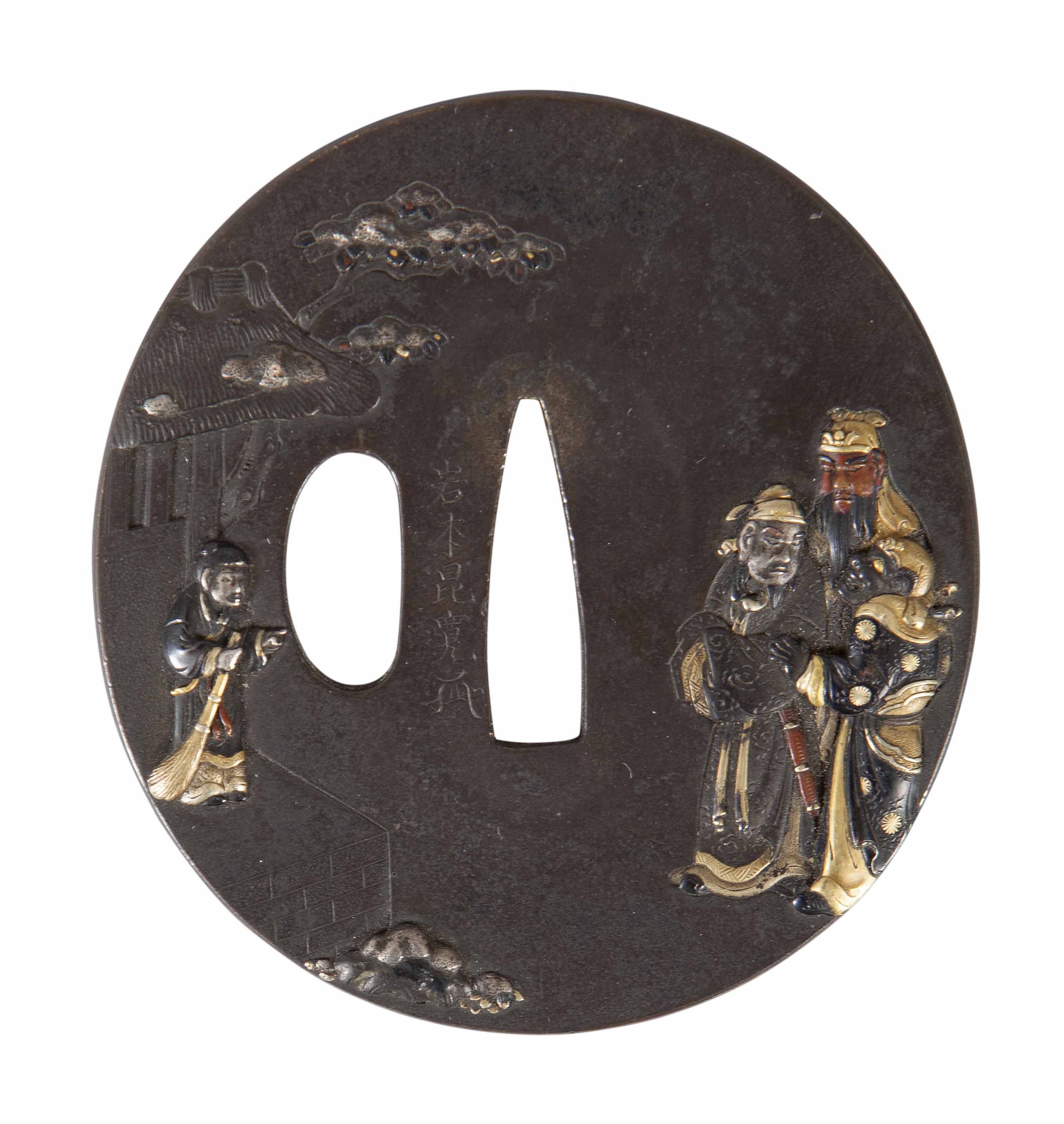 JAPANESE IRON AND MIXED METAL TSUBA