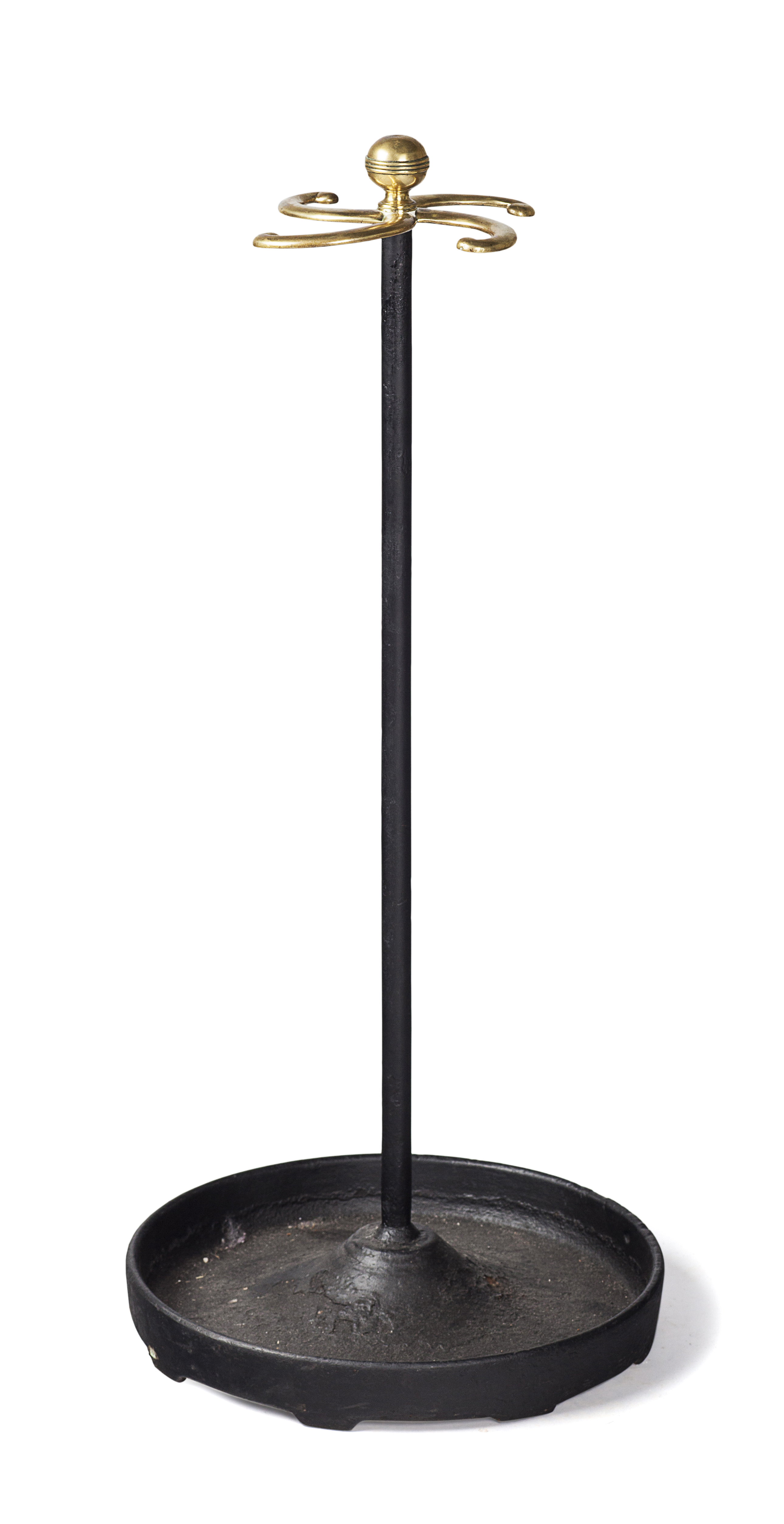 VICTORIAN CAST IRON AND BRASS MOUNTED STICK STAND