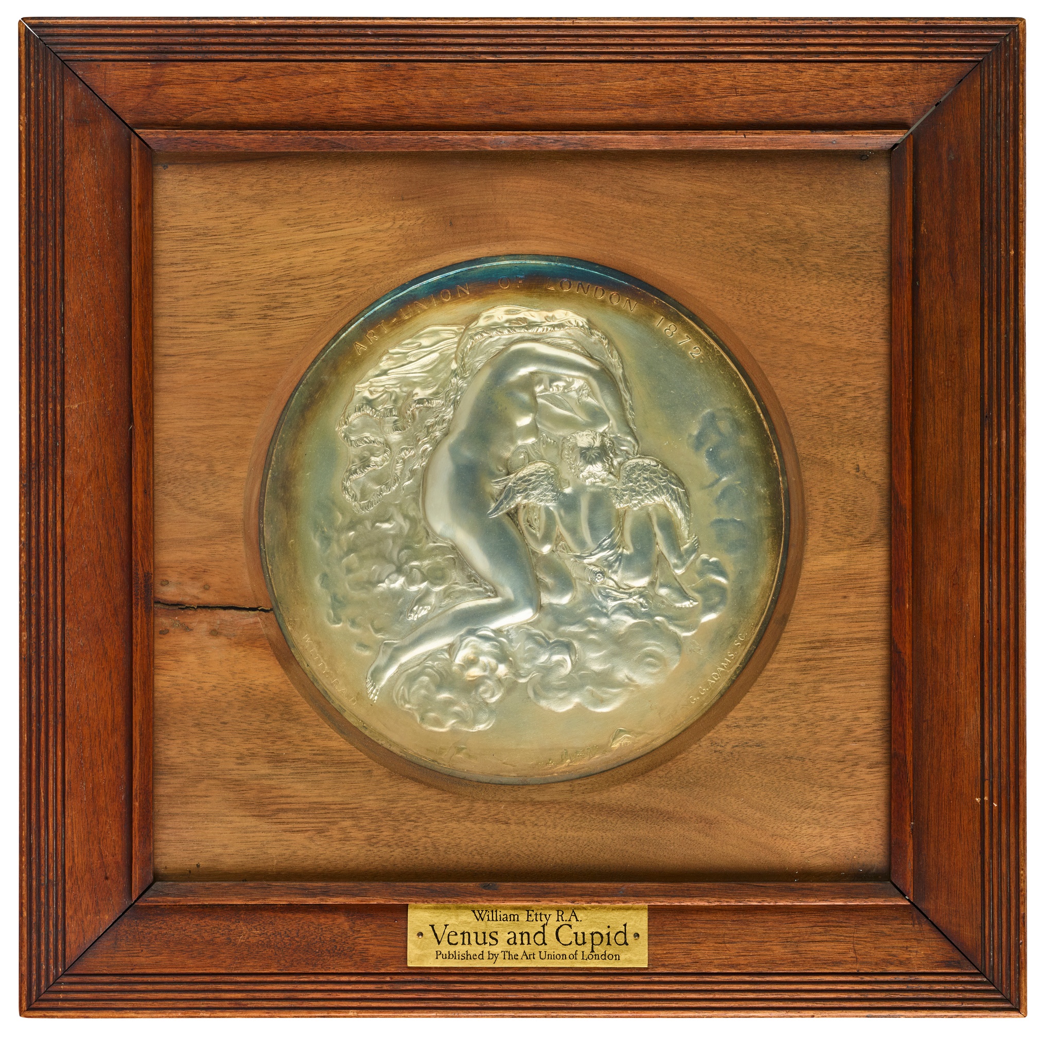 AN ART UNION OF LONDON ELECTROTYPE TONDO, BY GEORGE ADAMS (1821-1898) AFTER WILLIAM ETTY