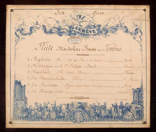 A large 19th century burr walnut cased Swiss musical box