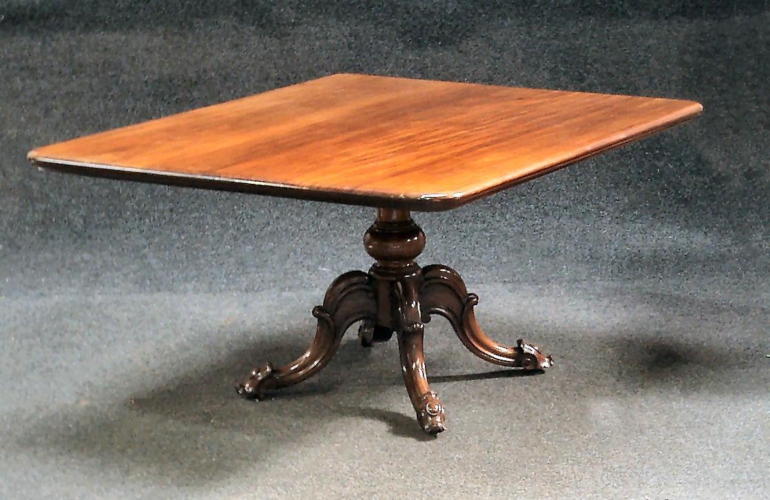 A Victorian mahogany supper table