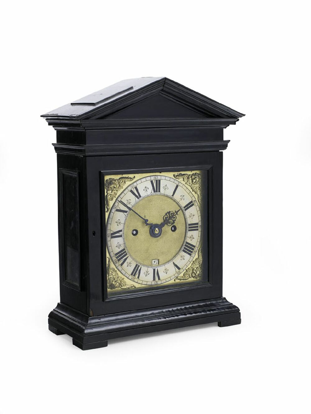 A Charles II period ebonised striking table clock By Henry Jones, London