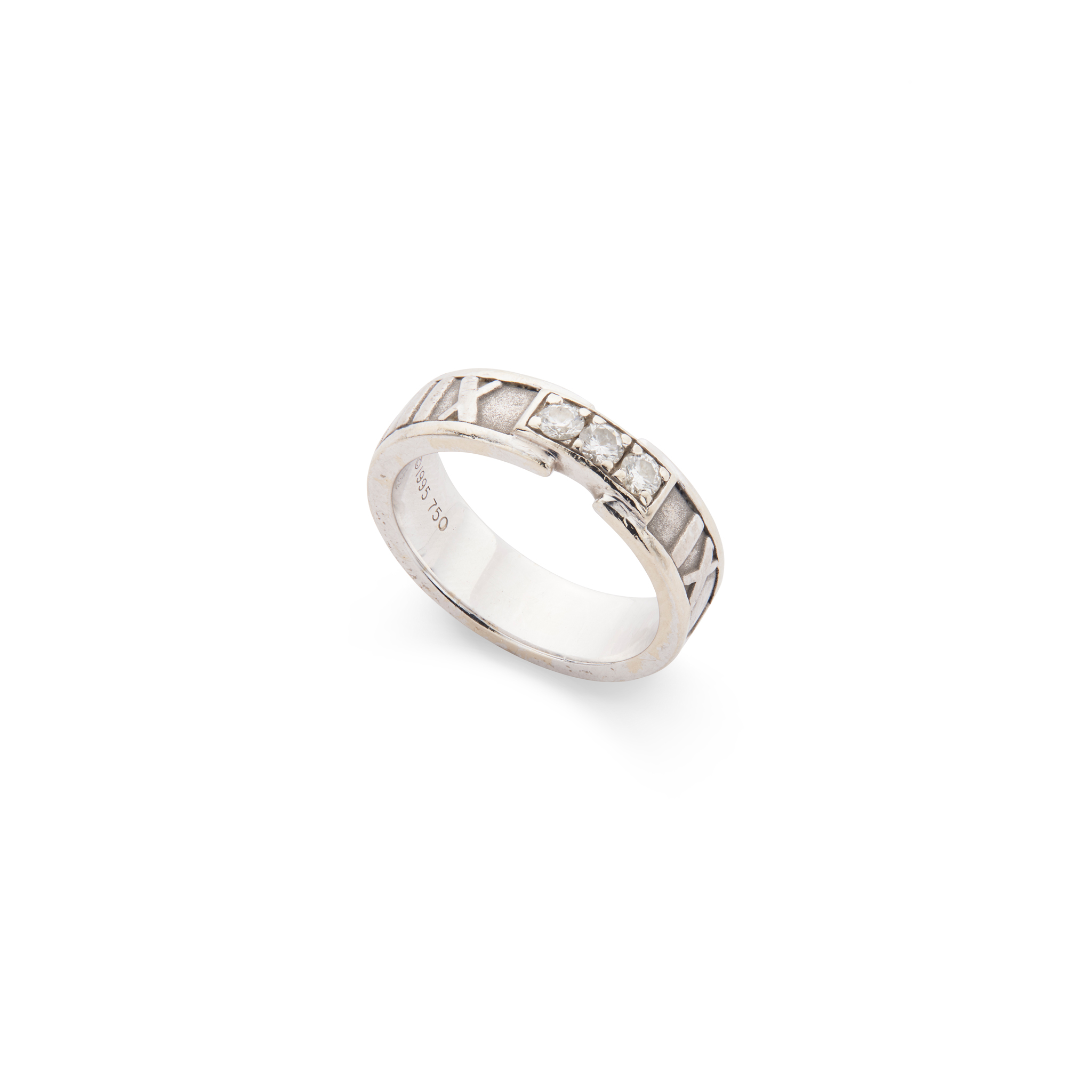 Tiffany & Co: A diamond 'Atlas' ring, circa 1995